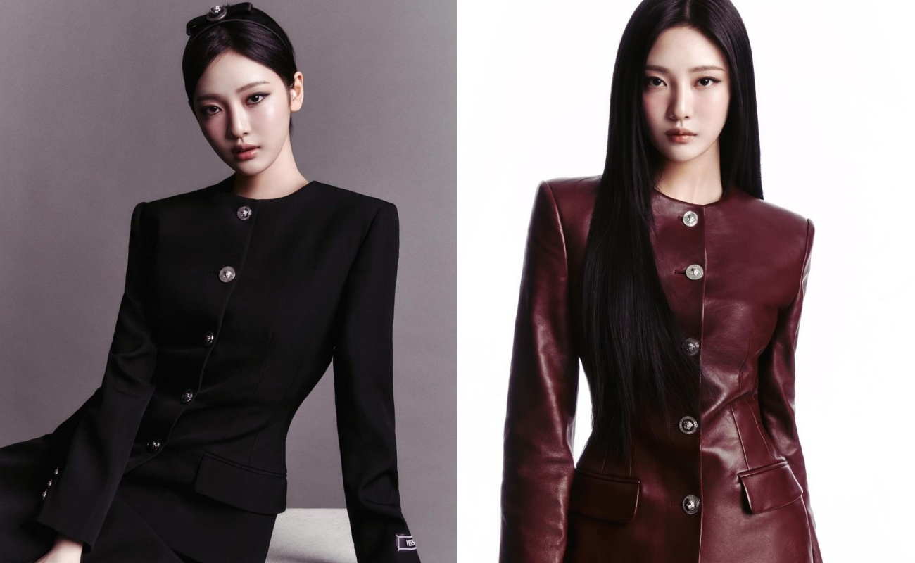 21歲的韓團女歌手寧藝卓（Ningning）為VERSACE全球品牌大使。（VERSACE提供）