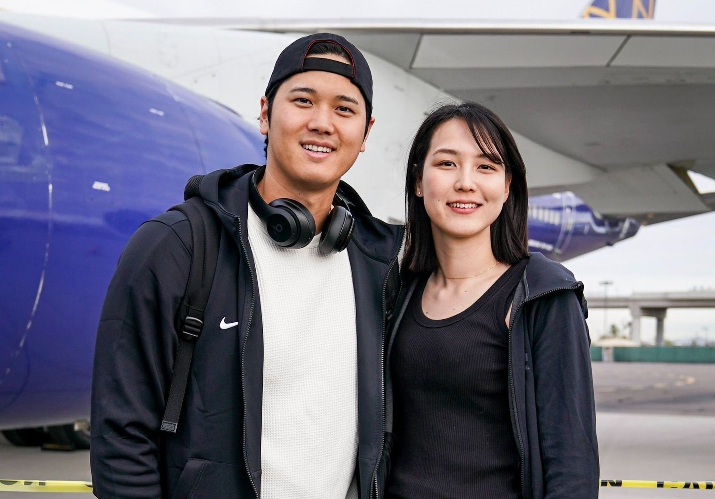 大谷翔平妻子田中真美子曾是日本女子籃球員,身高180公分,外型清秀、氣質出眾。(翻攝大谷翔平IG)