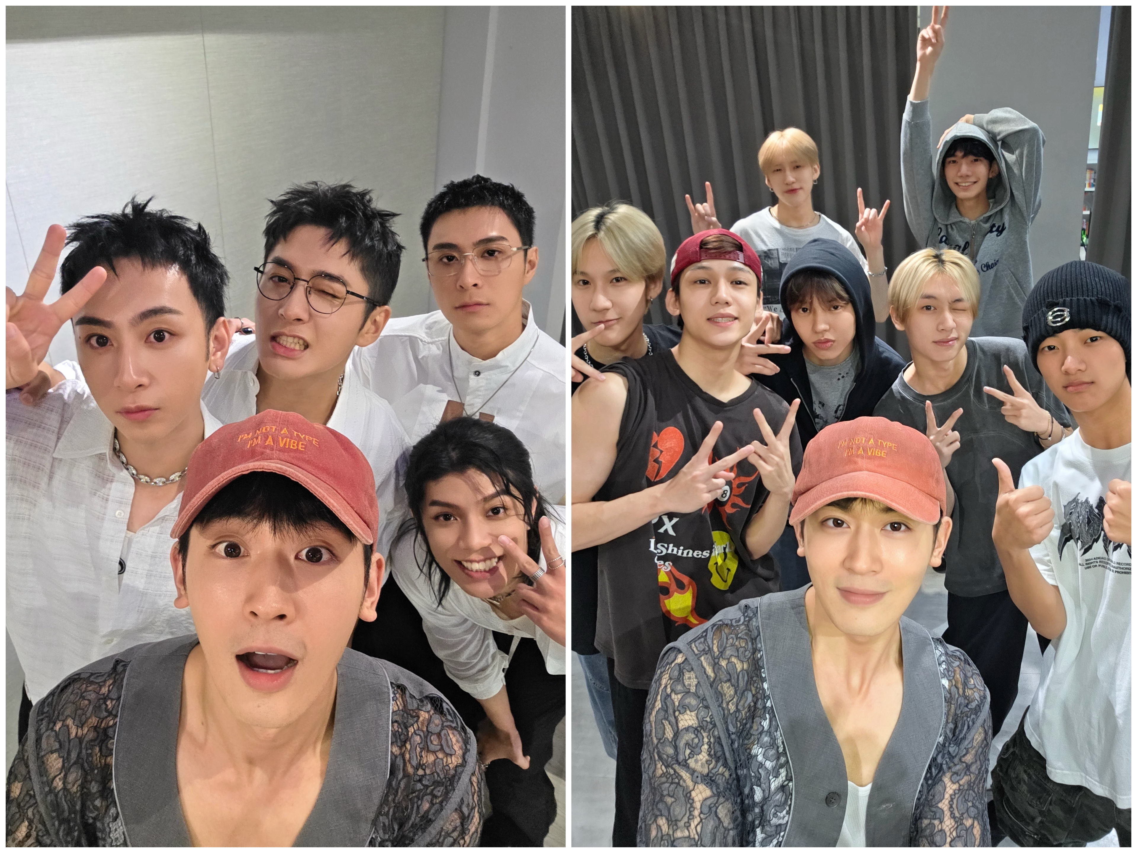 小樂吳思賢近期與 F.F.O、FEniX等男團合拍短影音。（圖／Live Nation Taiwan、藝和創藝提供）  
