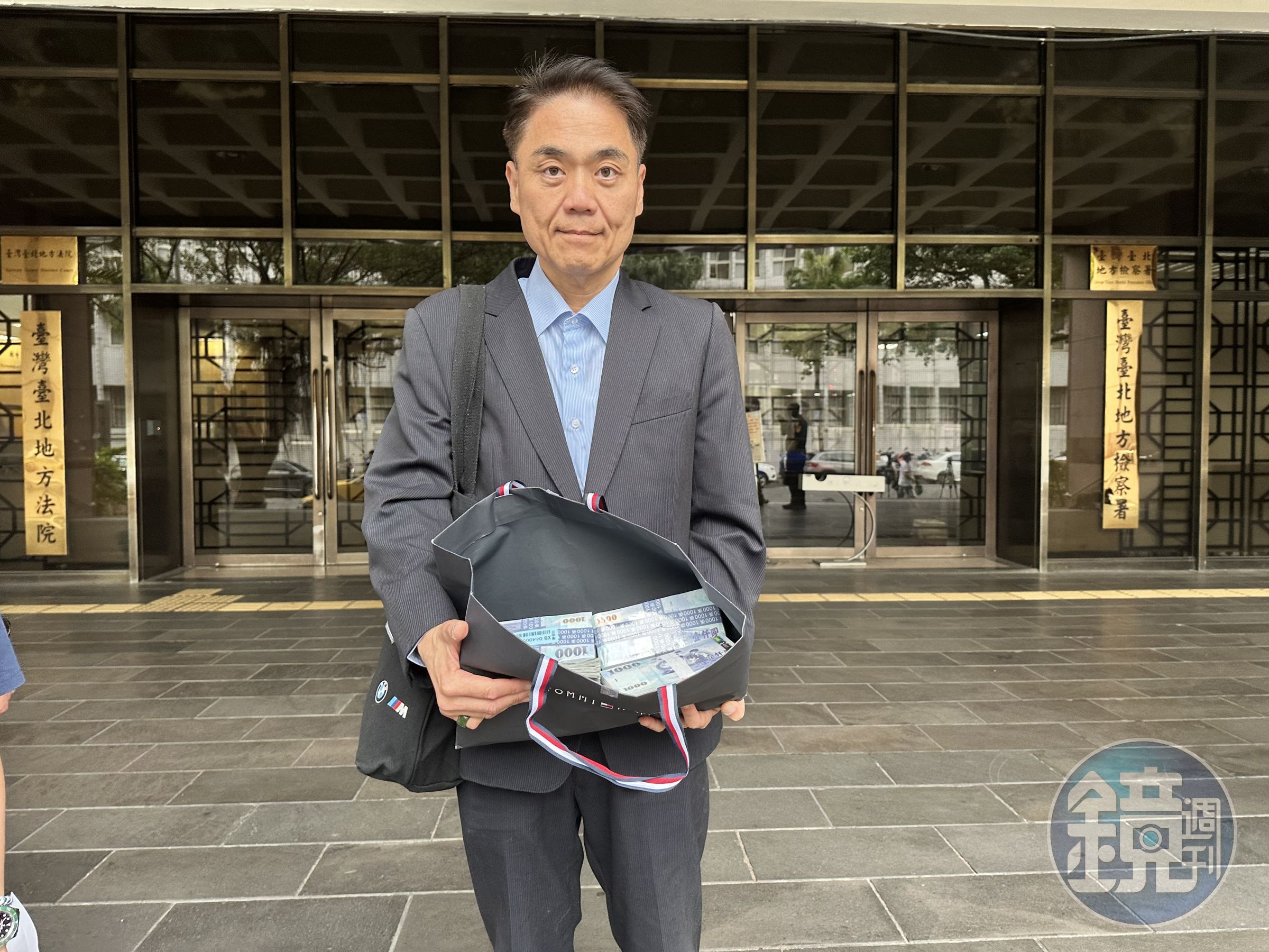 寶佳集團委任律師林正疆將330萬元擔保金送交法院後，寶佳集團確定可參與中工董事提名。