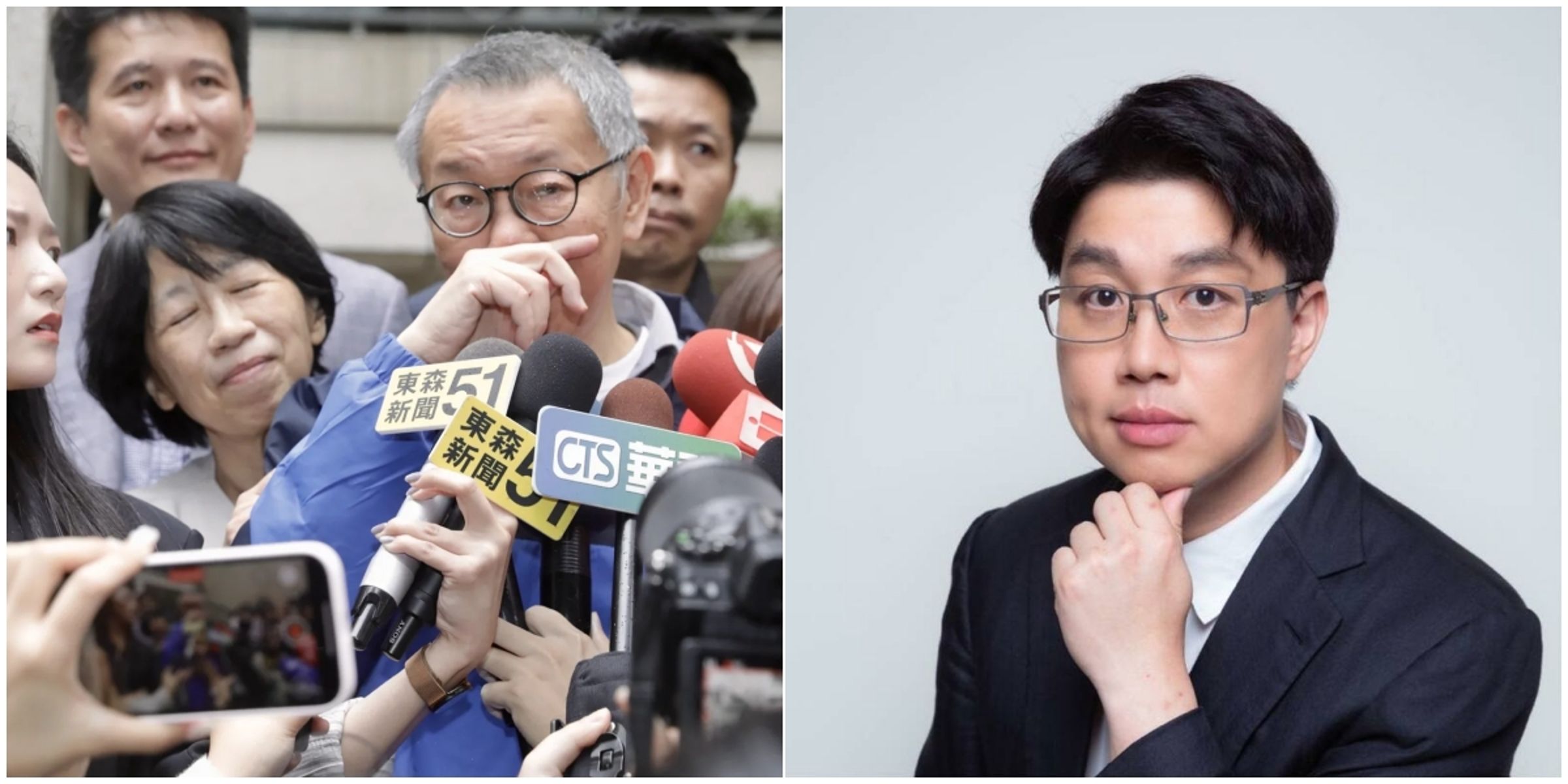 自曝曾「親眼見到這些金額被帶回家」的柯文哲前幕僚許富舜醫師,以文字簡單回應外界質疑。(左圖為本刊資料照、右圖翻攝自許富舜醫師臉書)