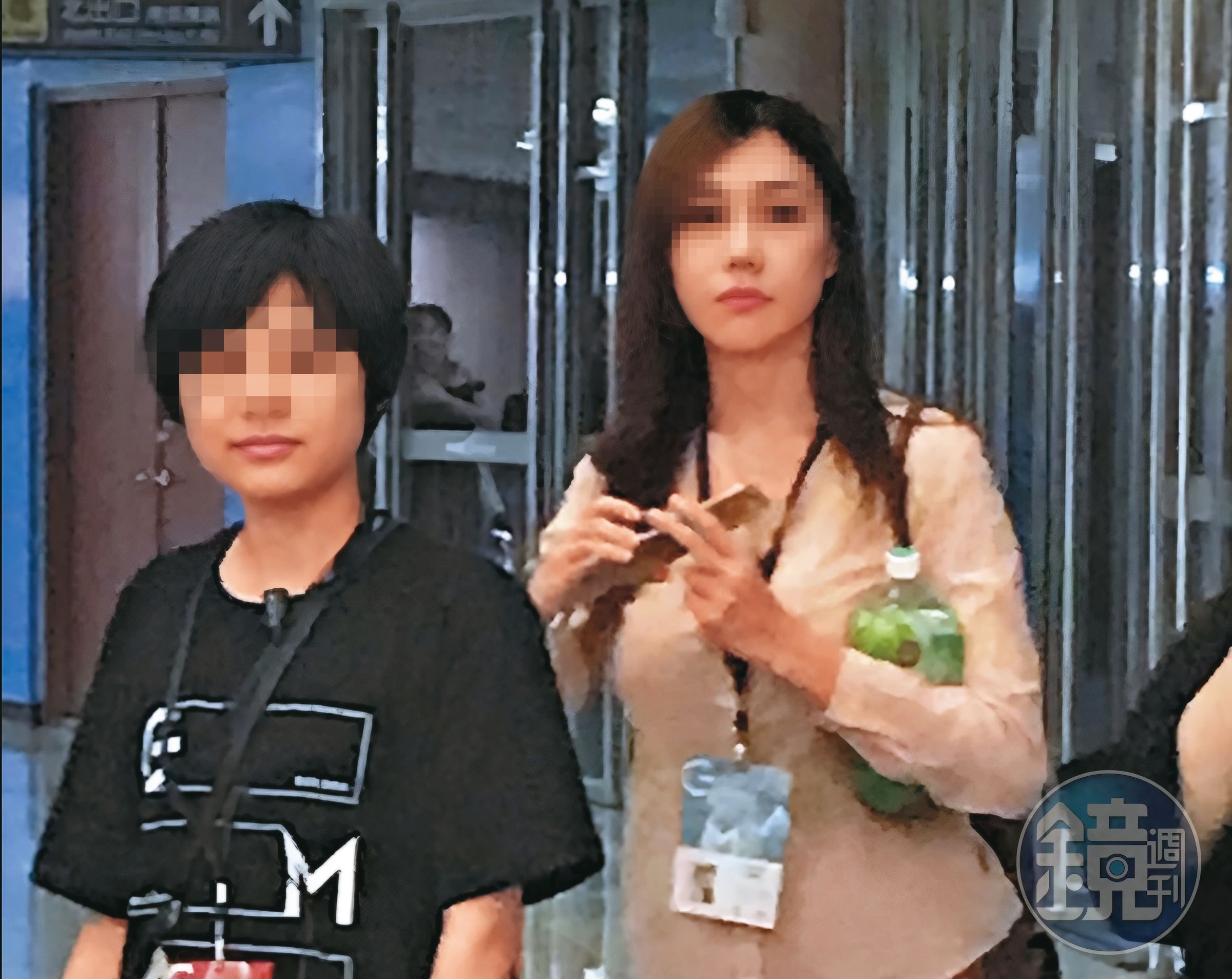 黃明志女友Sarah（右）經常陪伴他左右，但個性非常低調安靜，連黃明志友人都對她認識不多。（讀者提供）