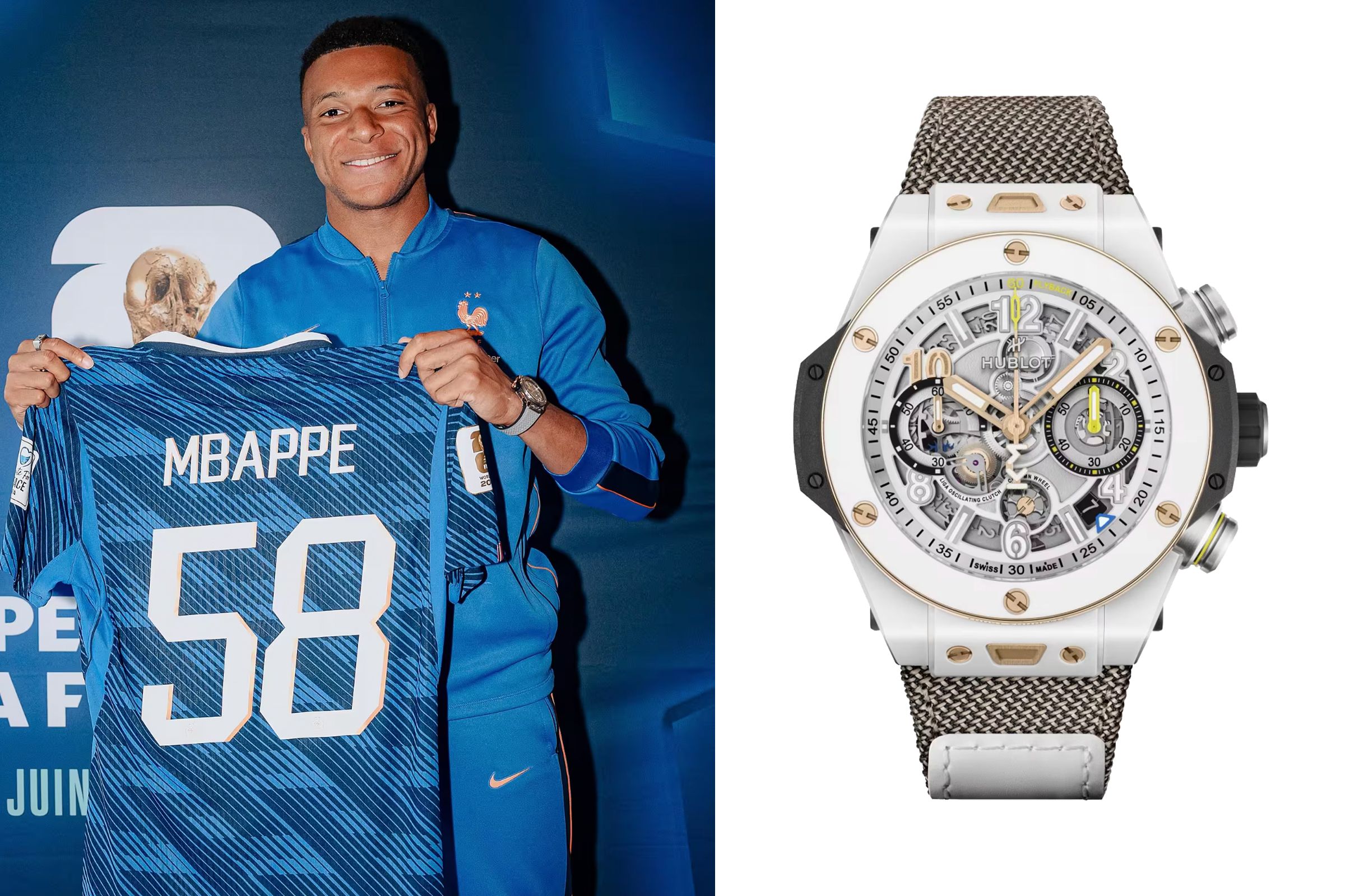 HUBLOT與姆巴佩攜手打造的Big Bang Reloaded Kylian Mbappé。