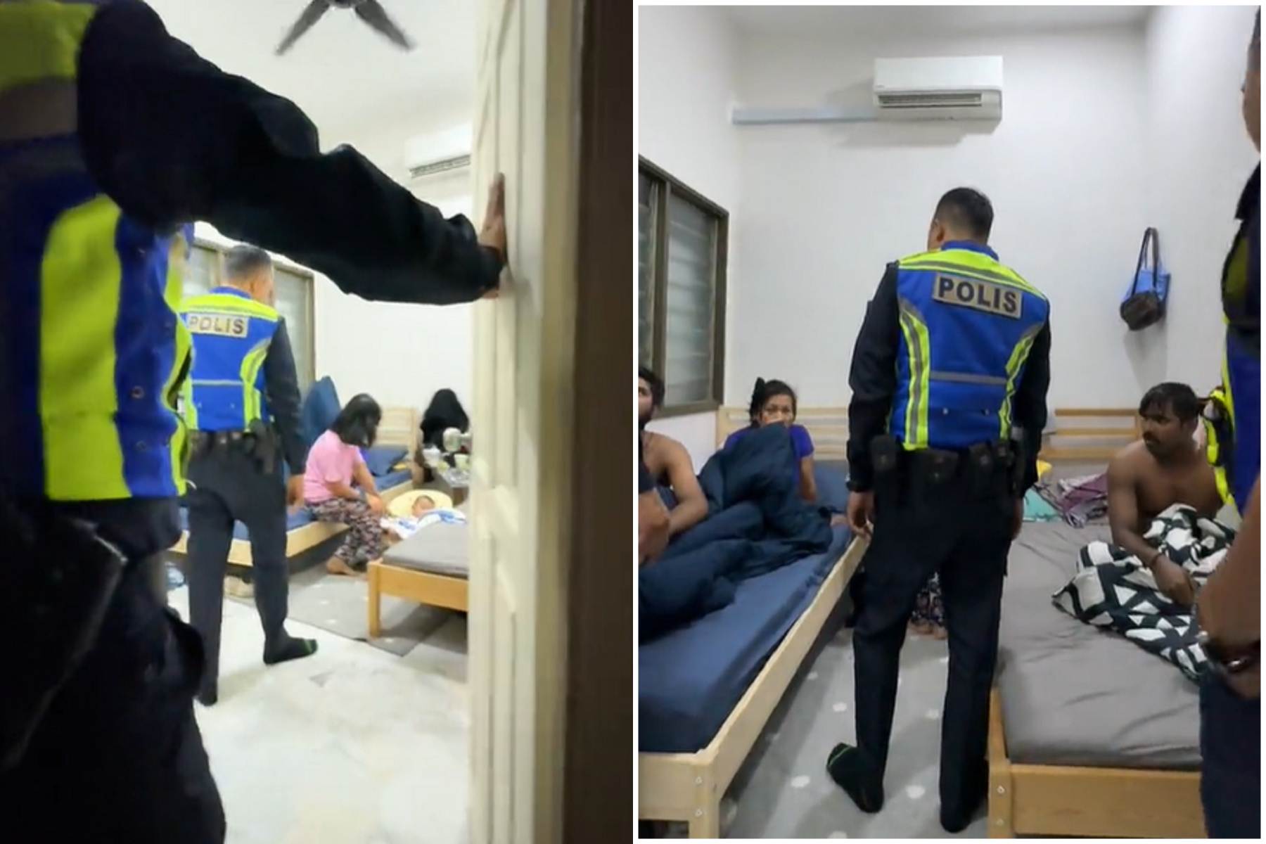 誇張！網紅醫師夫妻都在家，2家政婦帶男友在小孩面前「4人床戰」。（翻自TikTok）