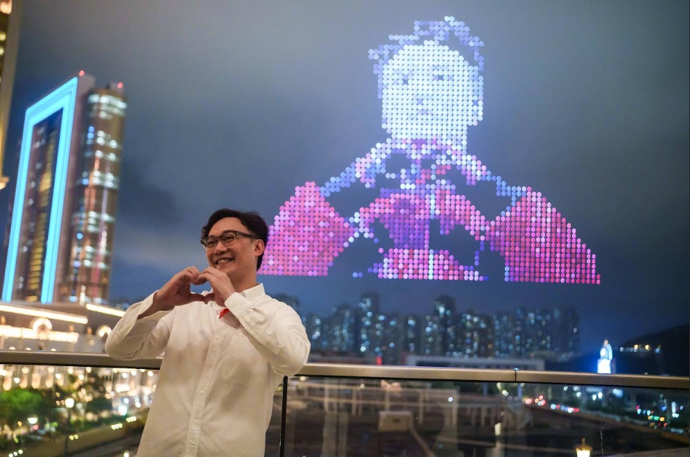 Eason陳奕迅的演唱會紀錄電影《FEAR and DREAMS: NOW is the only reality》在澳門銀河綜藝館隆重首映。（環球唱片提供）