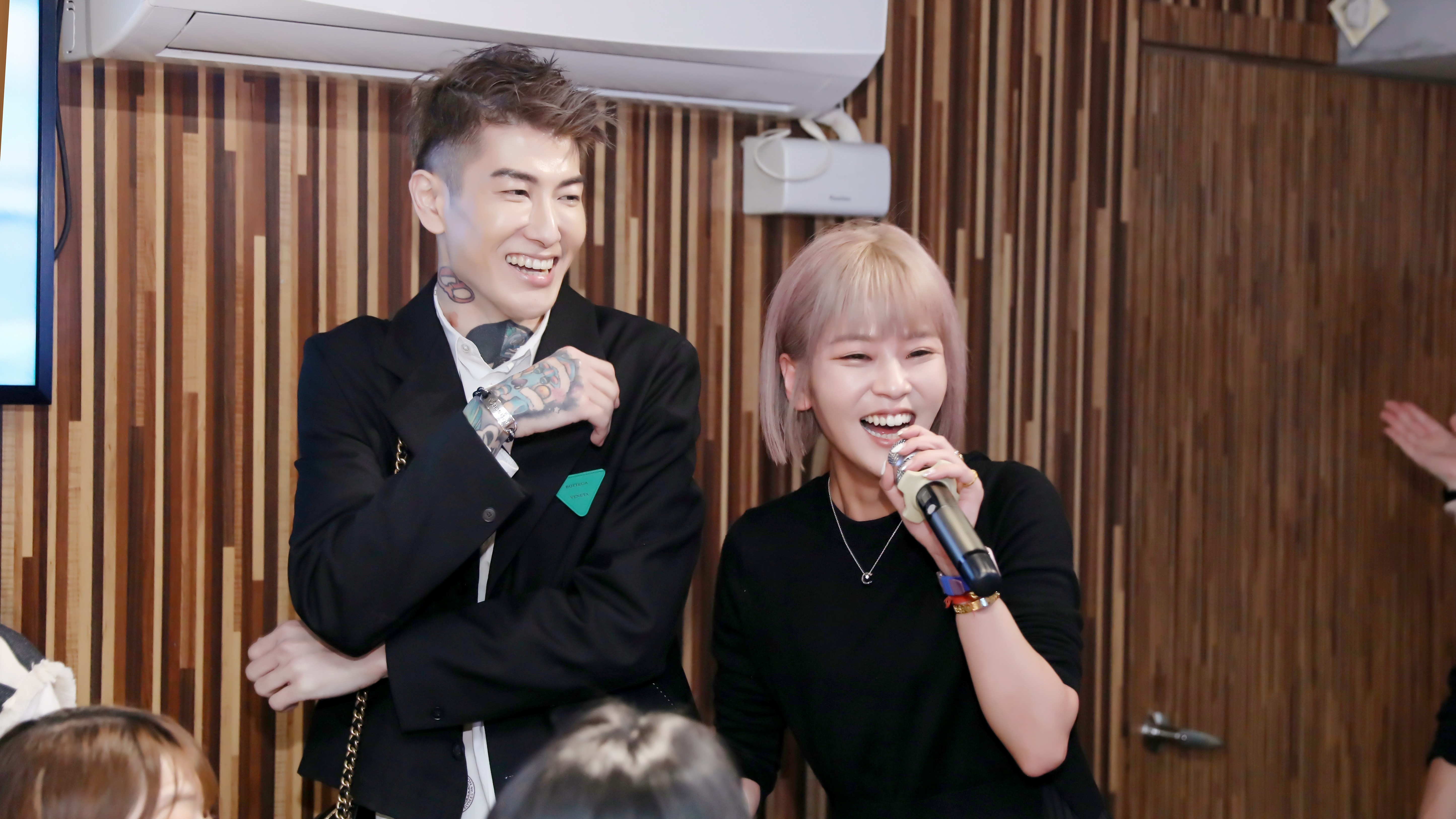 丟丟妹李明珊日前和男友一起現身受訪。（穩達娛樂行銷公司）