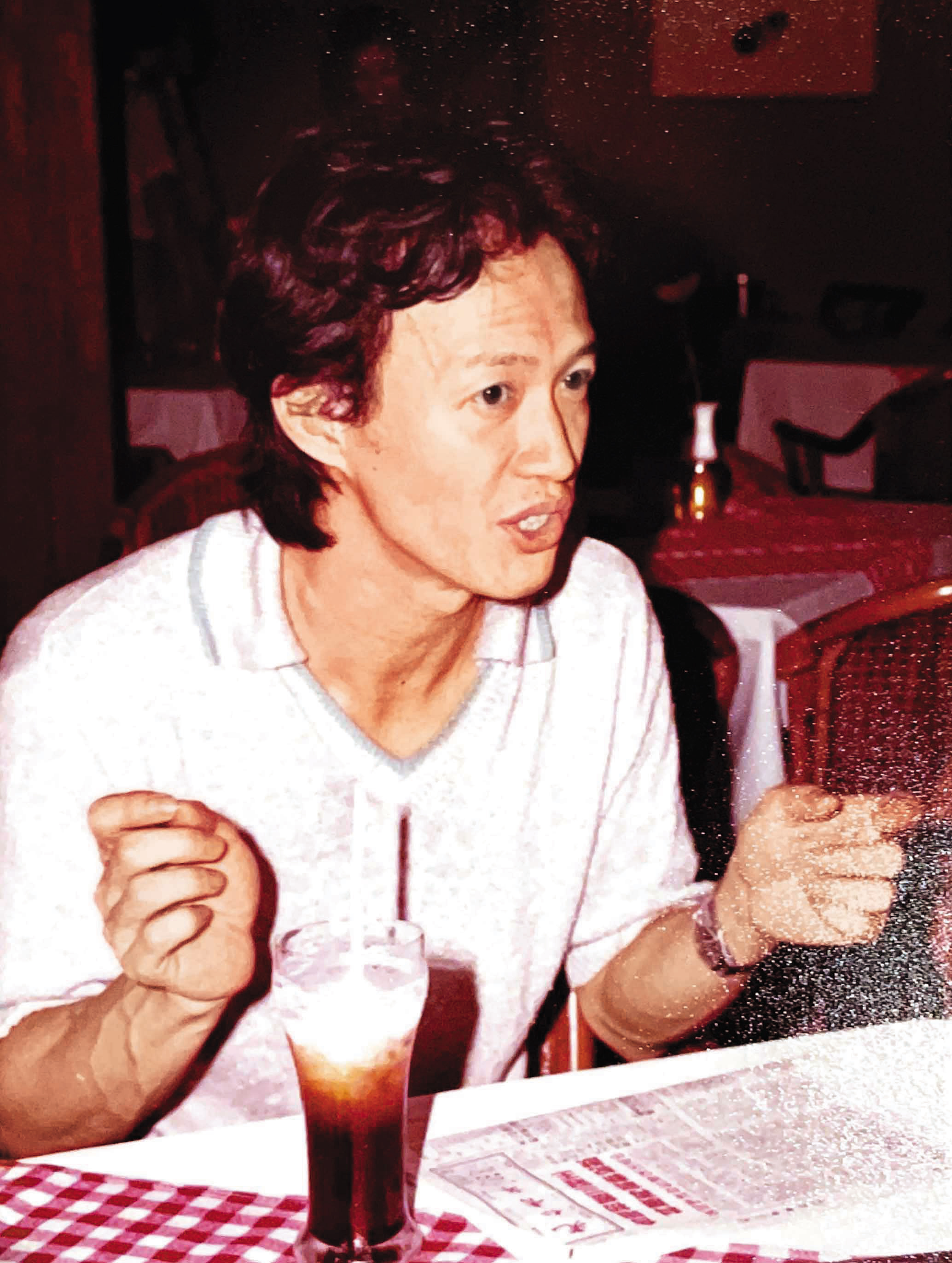 金士傑說年輕時從屏東北上，是為了當黑澤明那樣的大藝術家。（金士傑提供）