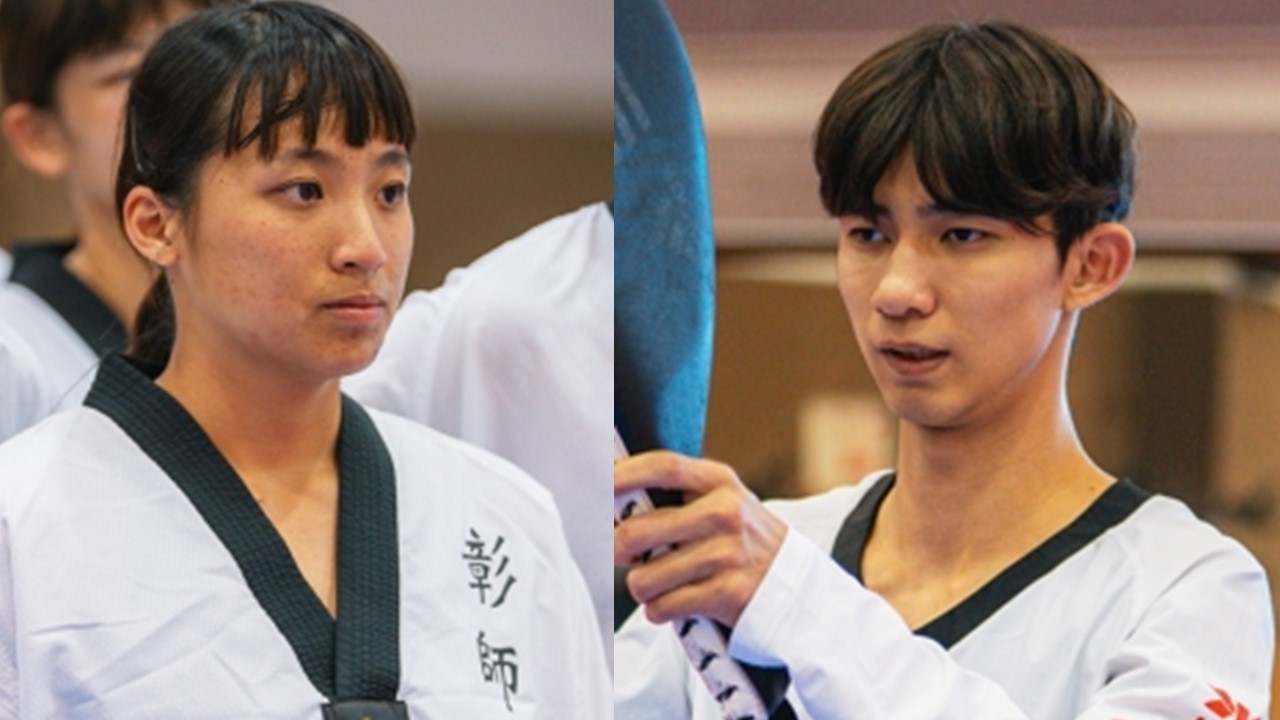 金怡君（左）、邱義睿（右）均闖4強保銅。（取自體育署官網）