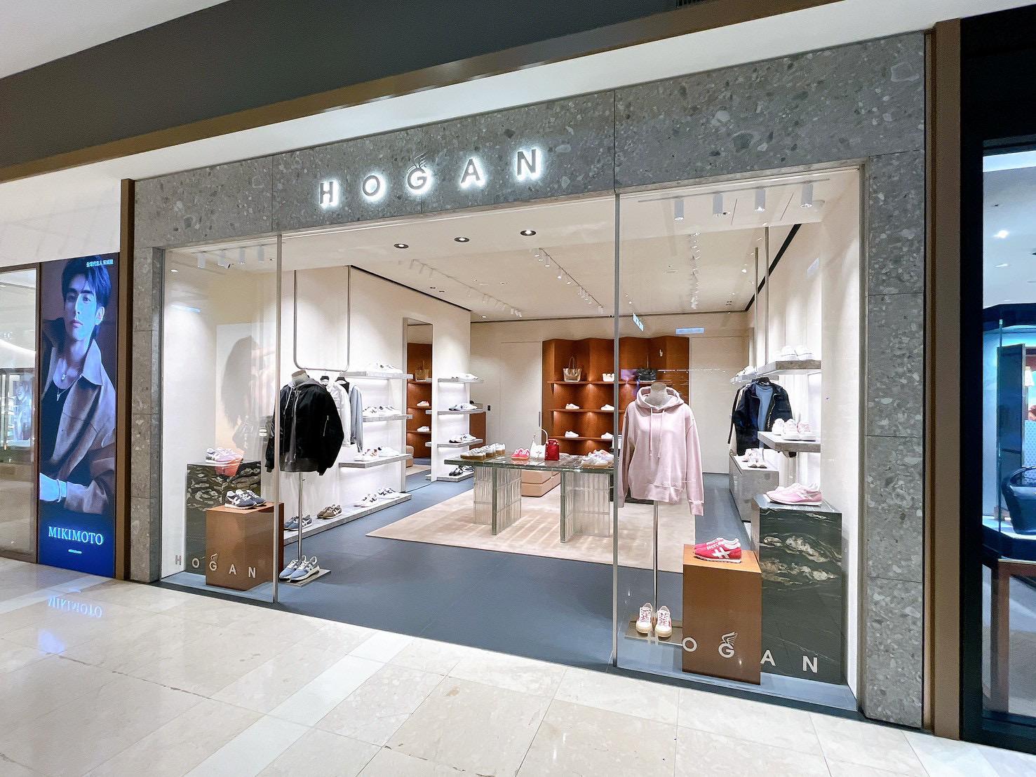 新光三越A8 HOGAN精品店是全球新開幕的第三家全新概念店。（迪生提供）