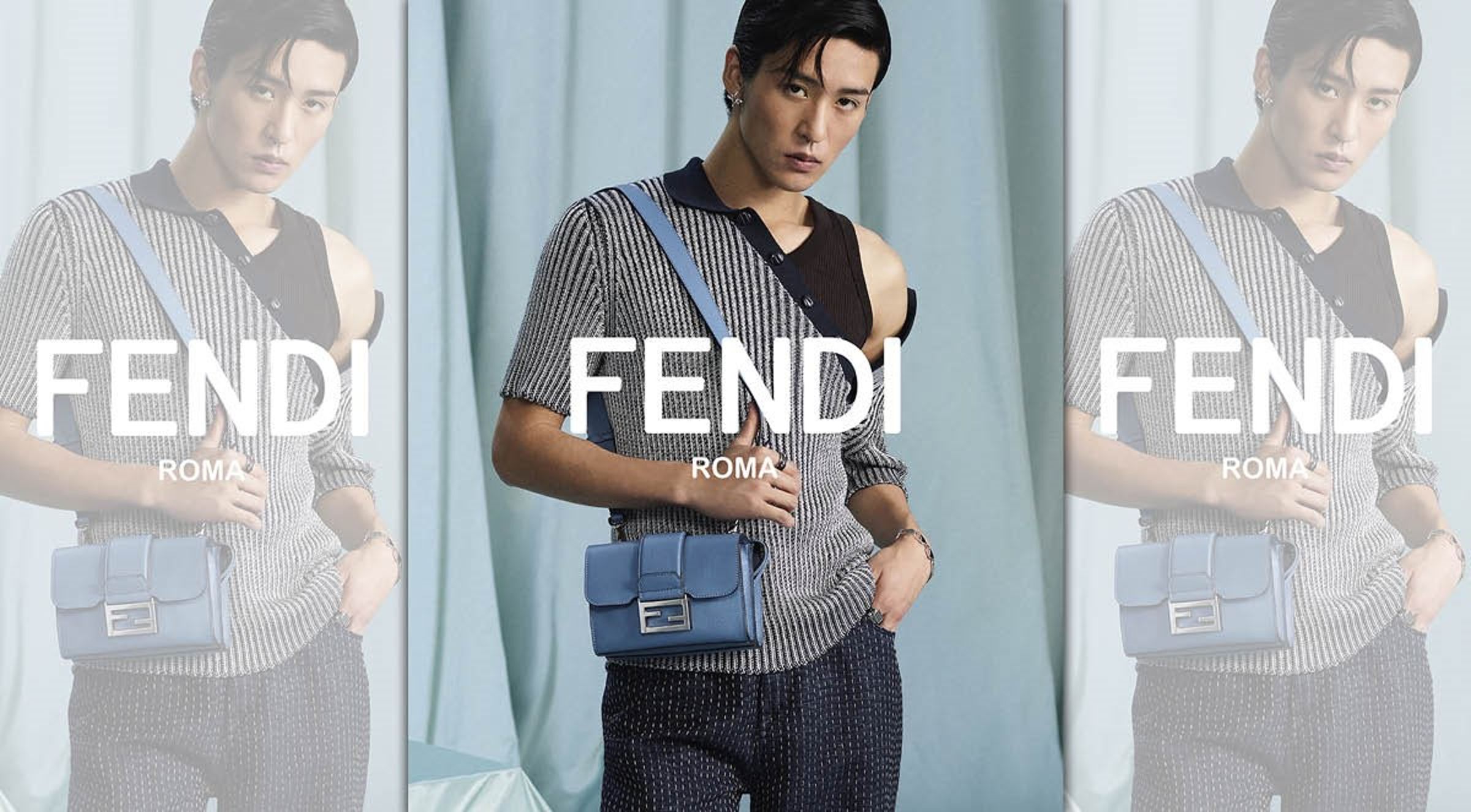 FENDI首位日本男裝品牌大使目黑蓮演繹2025春夏男裝系列。（FENDI提供）