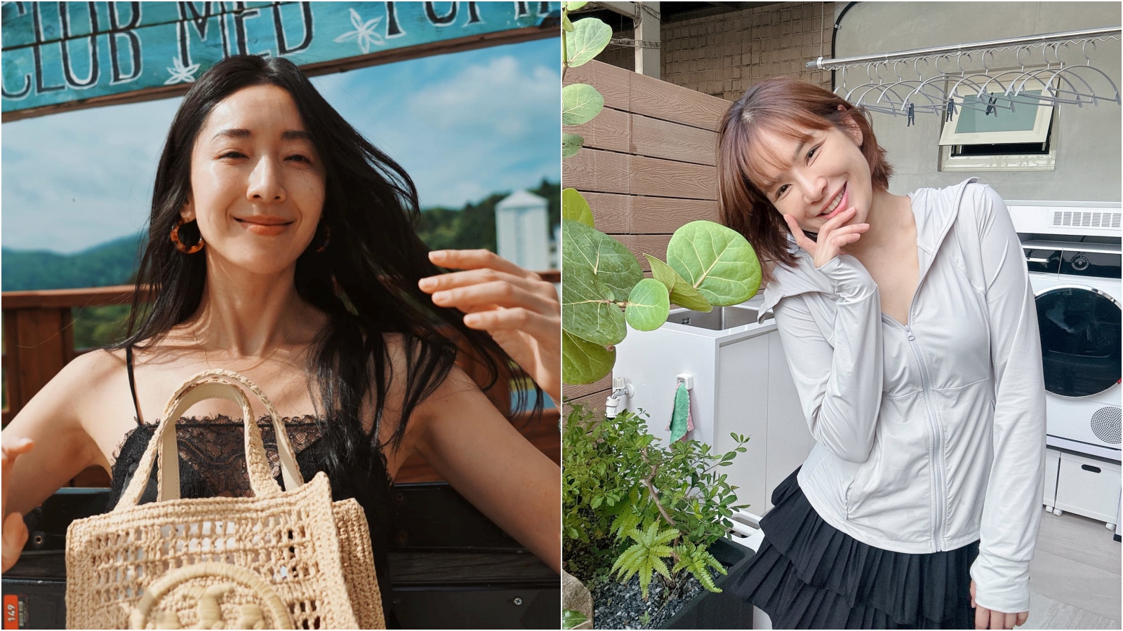 隋棠（左）遭控積欠管理費，今她親說明原因，還表示將捐出100萬元做公益，卻遭陳沂（右）大酸。（翻攝臉書）