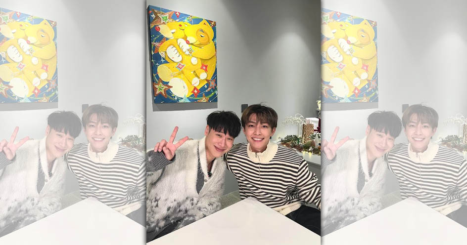 小賴（左）上炎亞綸的YT節目吐真心話。（大浪娛樂提供）