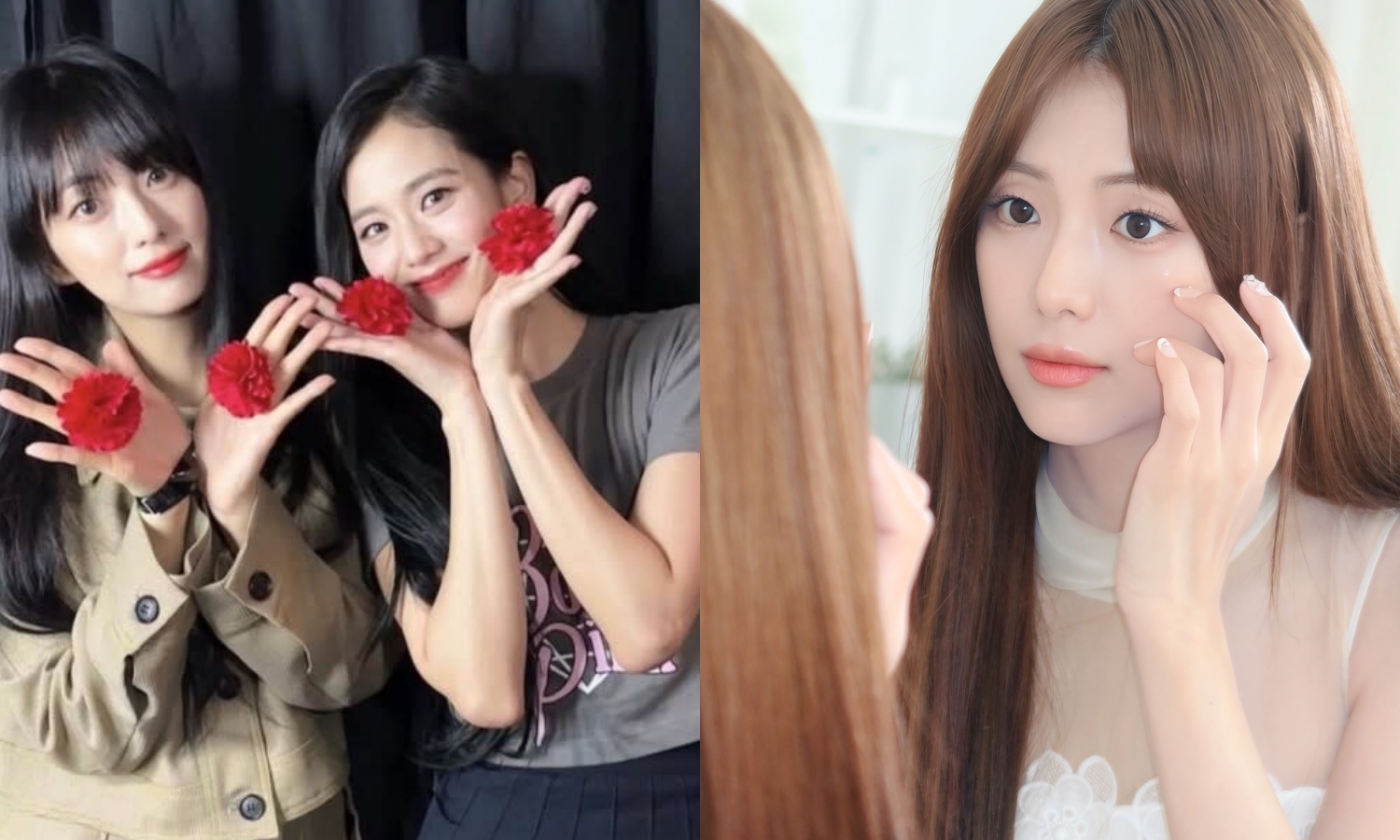 主流韓媒紛紛報導BLACKPINK JISOO姐姐金智允的社群近況，稱讚「像洋娃娃一般的美貌」。（翻攝金智允INS）