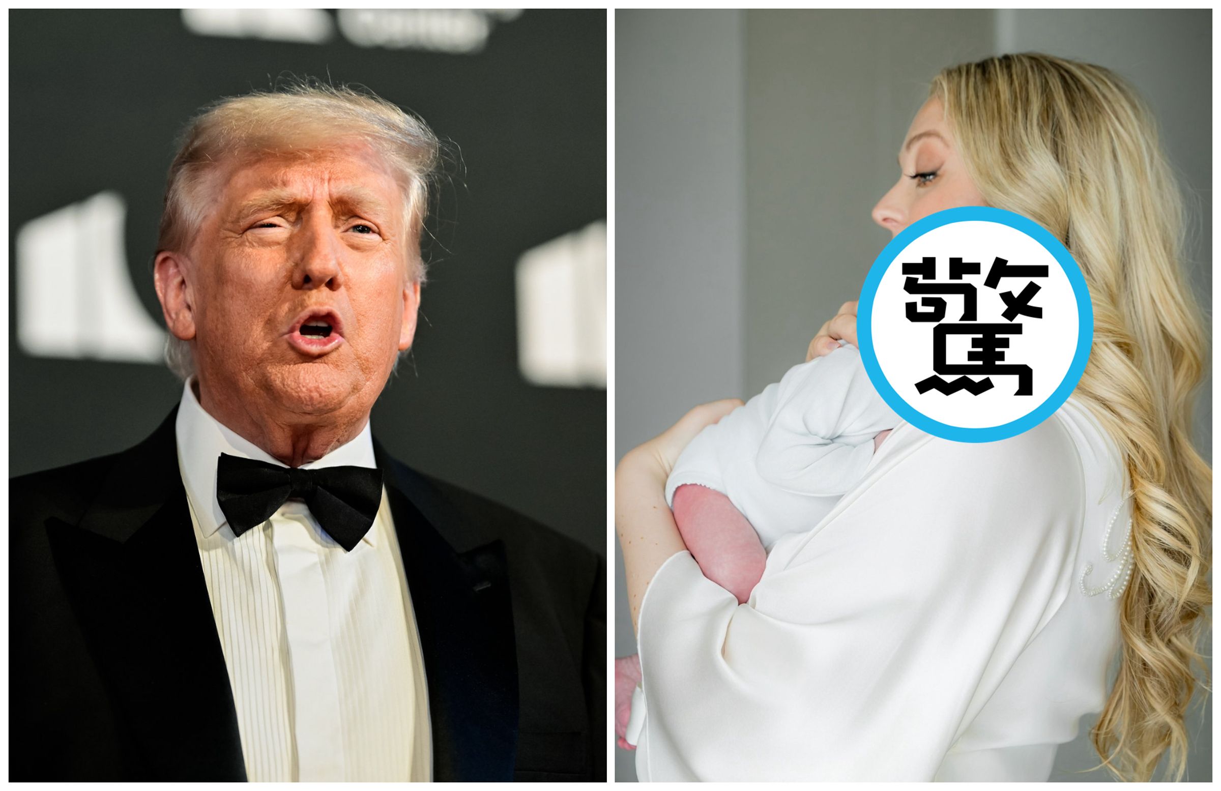 蒂芬妮的兒子亞歷山大模樣跟阿公川普非常相似。（翻攝tiffanytrump IG、The White House Flikr）