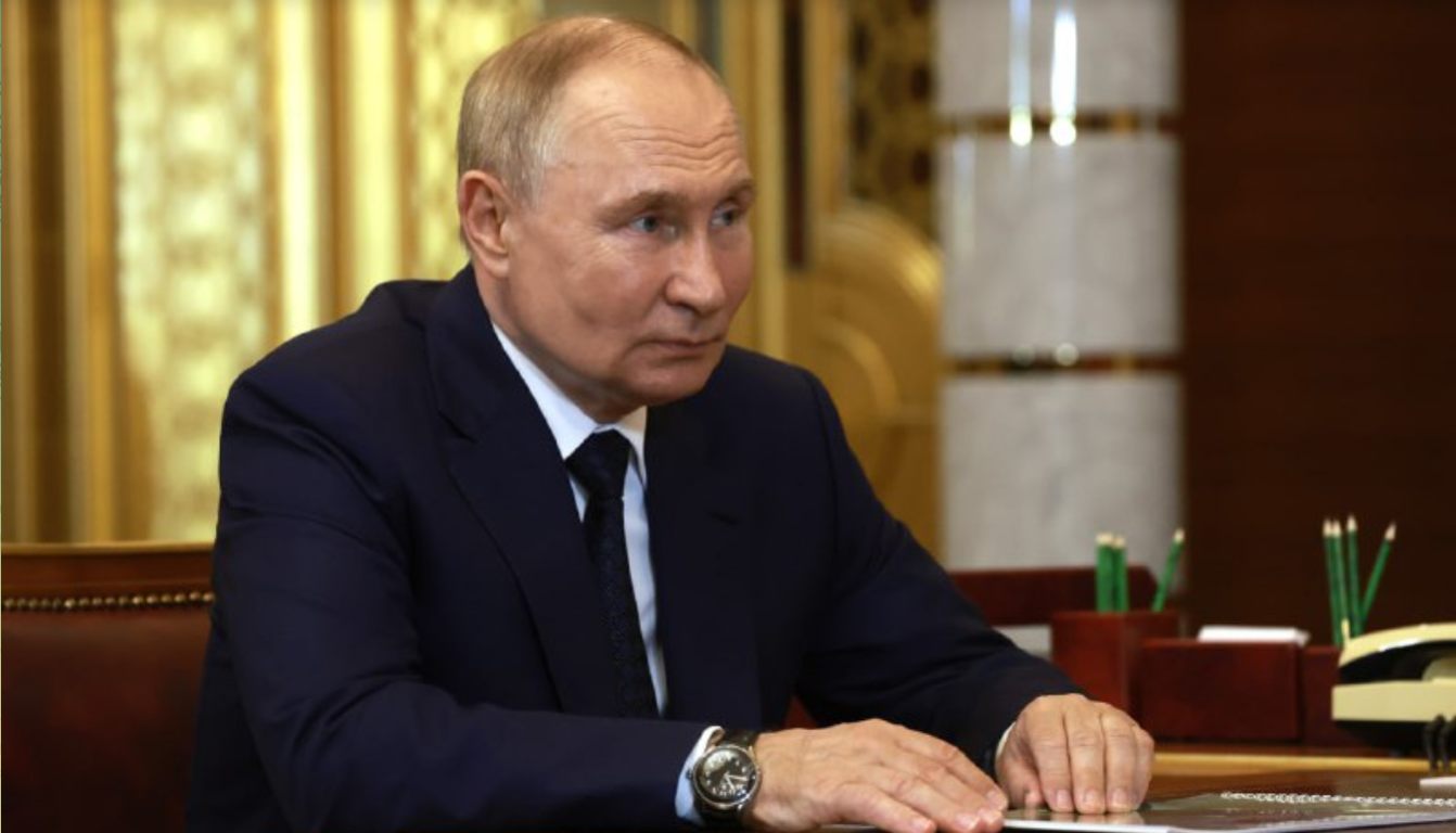 據克里姆林宮的公告,普丁此行是應蒙古總統烏赫那吉.胡雷蘇赫的邀請。(翻攝Telegram@ Kremlin. News)