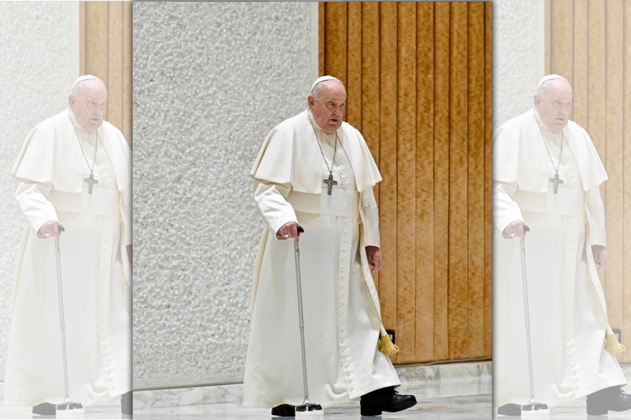 教宗方濟各（Pope Francis）目前在羅馬的賈梅利醫院（Agostino Gemelli Hospital）接受支氣管炎治療。（翻攝Pope Francis Instagram）