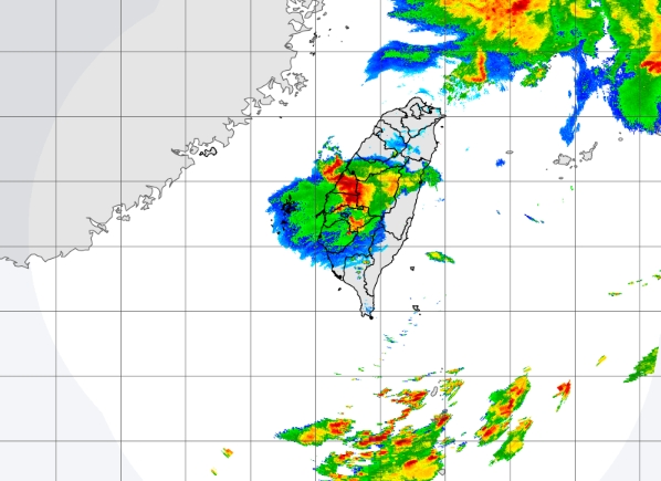 中央氣象署今（8日）中午持續發布豪雨特報。（翻攝自中央氣象署官網）