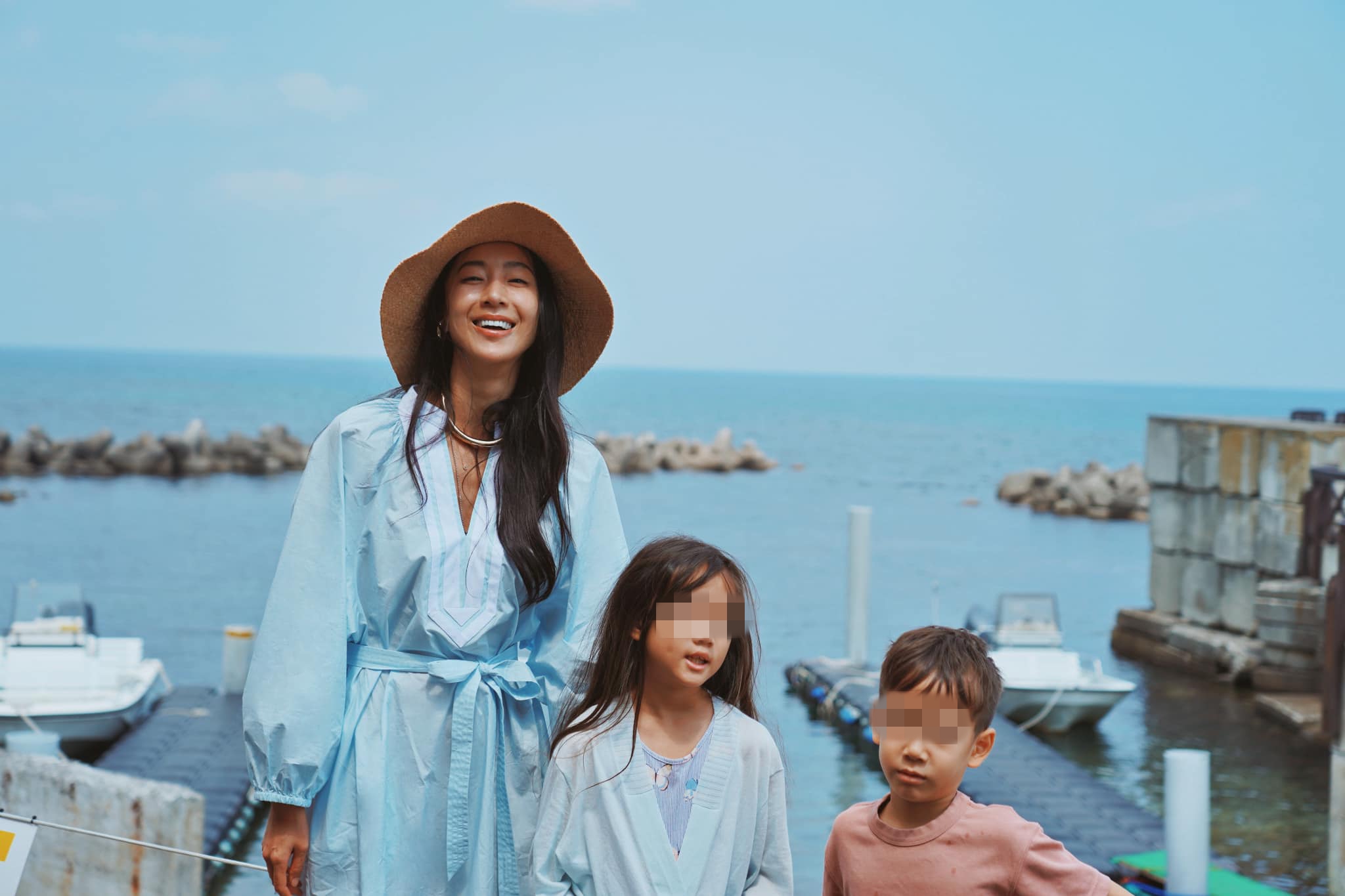 隋棠帶小孩去北海道旅行。（翻攝臉書）
