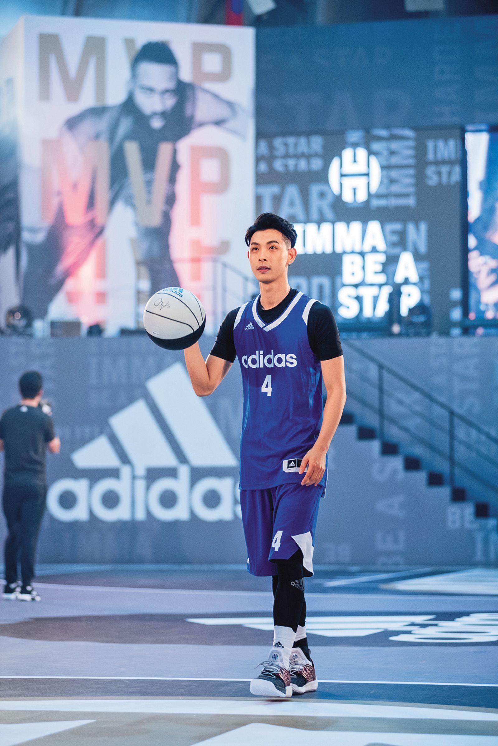 連晨翔對自己要求嚴格，希望努力達到工作最完美狀態。（adidas提供）