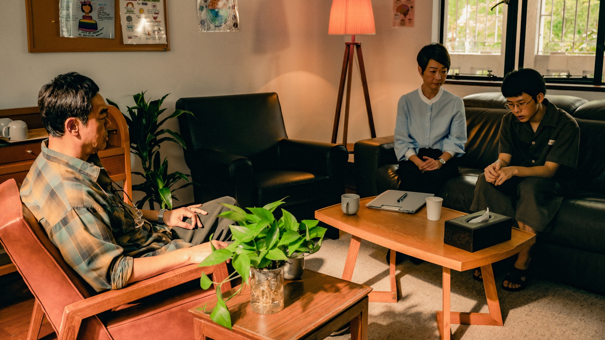 拍攝時才17歲的蘇文濤完全沒有過演出經驗，但他的表現令劉青雲也為之肯定。（甲上提供）