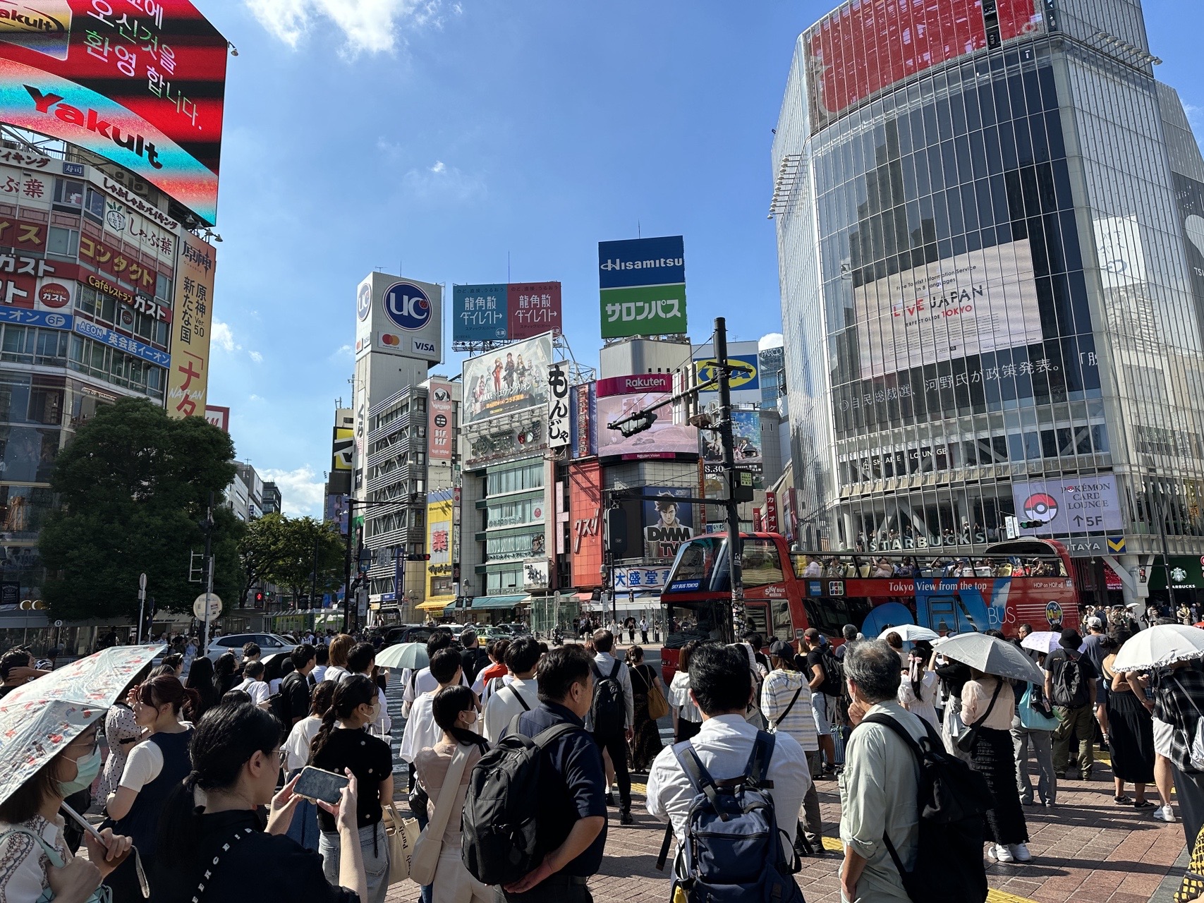澀谷街頭出現「撞人族」，近日一名台灣女童受害引發熱議。（示意圖，讀者提供）