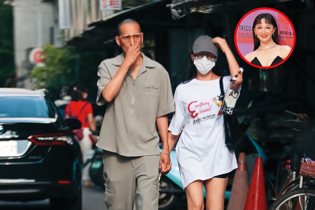 8/25，16：15，熱戀中的李杏（右）與劉珞亦（左）從李家走出而且狀態親暱；本刊連續拍到劉珞亦結束一天行程後回李杏家。