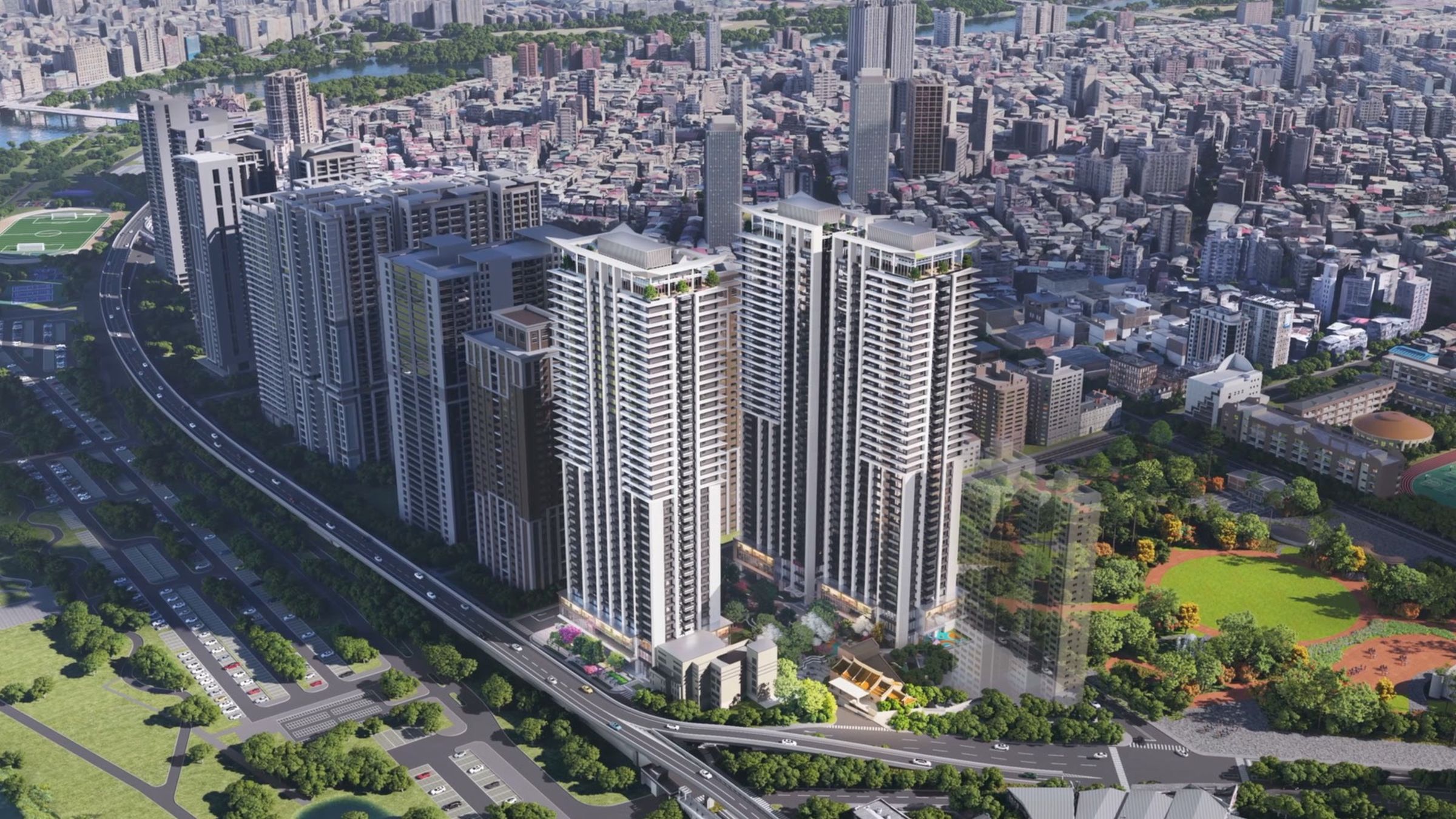 更新單元1將引進綠建築設計，提高能源使用效率，並透過智慧社區管理系統，提供更便利的生活服務。