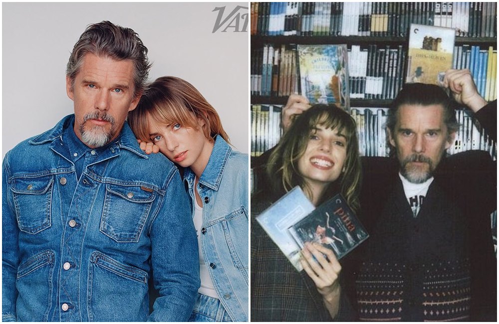 伊森霍克與女兒瑪雅。（翻攝ethanhawke IG）