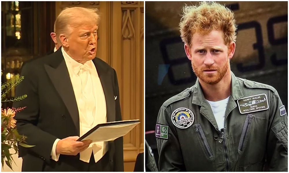 眾所周知，川普（左圖）並不喜歡哈利王子（右圖）。（翻攝The White House YouTube頻道、meghan IG）