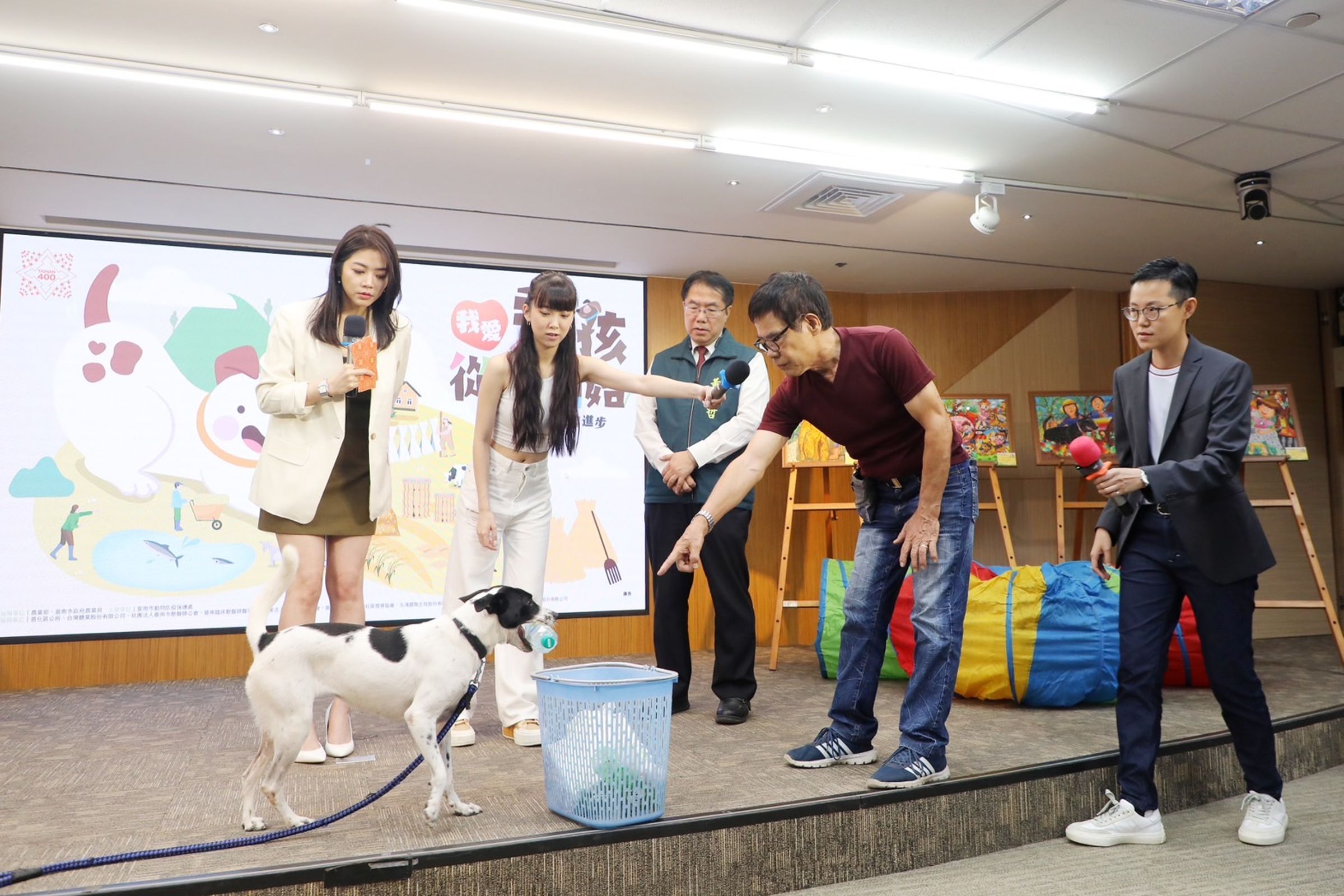 動保市集活動是由農業部經費支持,今日上午舉辦宣傳記者會。(台南市政府提供)