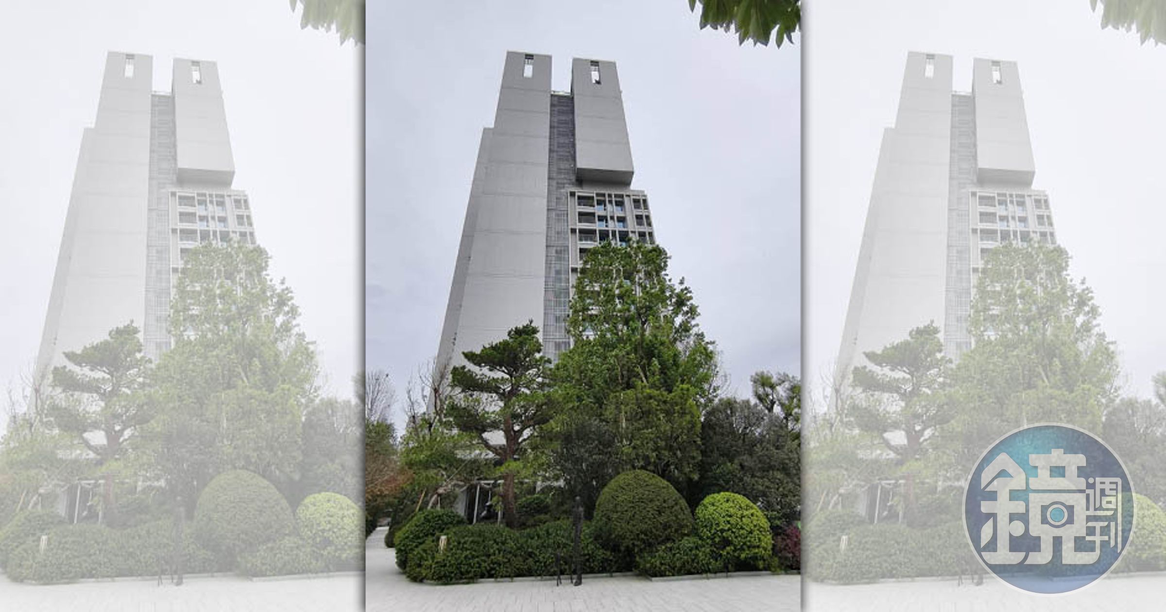 「理仁柏舍」正式落成，基地位於新光三越與大遠百對面，以一巷之隔取得生活便利與隱密的平衡。（吳苡辰攝）