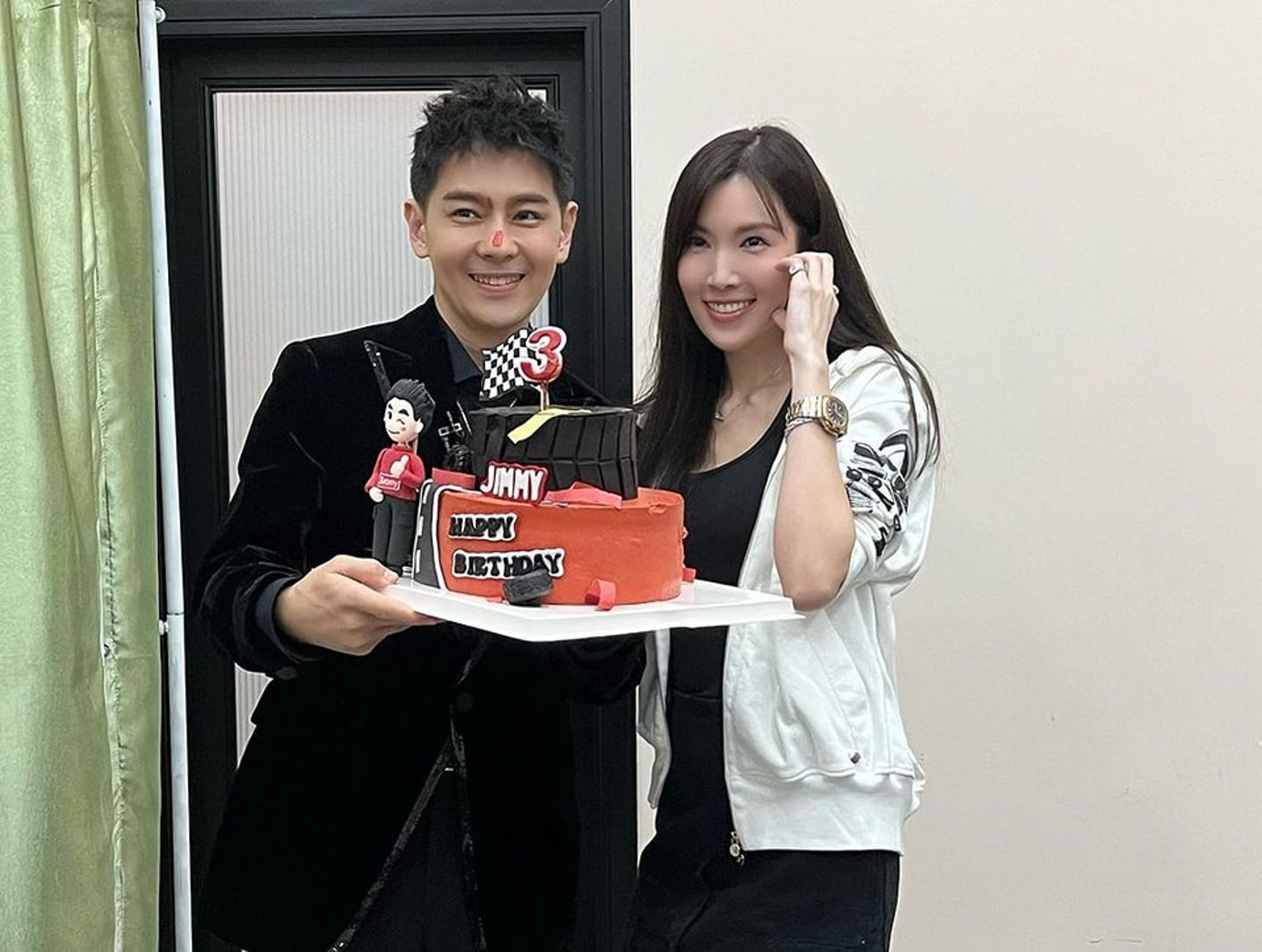 林志穎過生日,妻子陳若儀特別非到中國大陸探望。(翻攝自IG)
