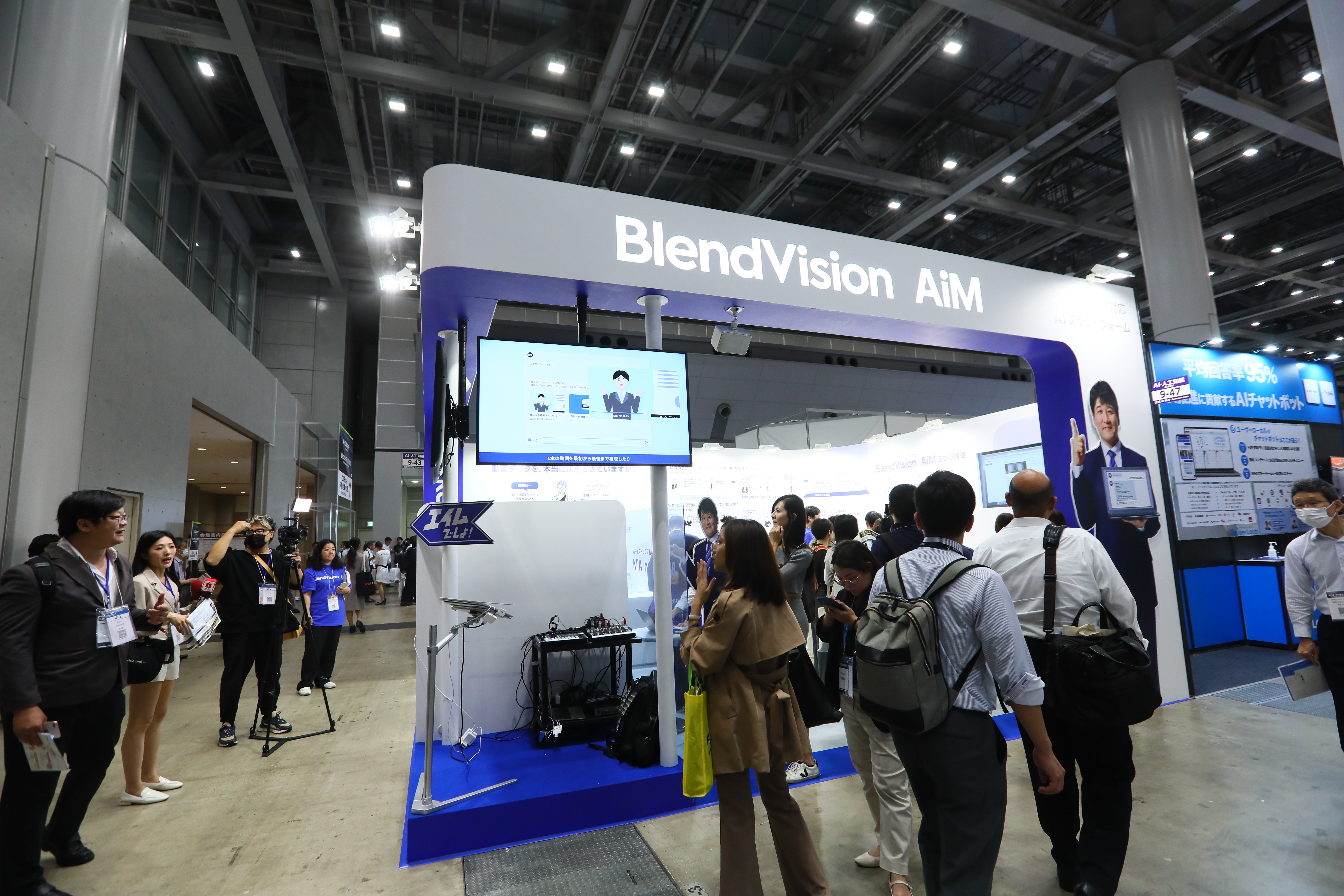 科科科技推出新產品BlendVision AiM可助企業資料庫點石成金，在日本AI人工智慧最大展NexTech 2024中，頗受關注。