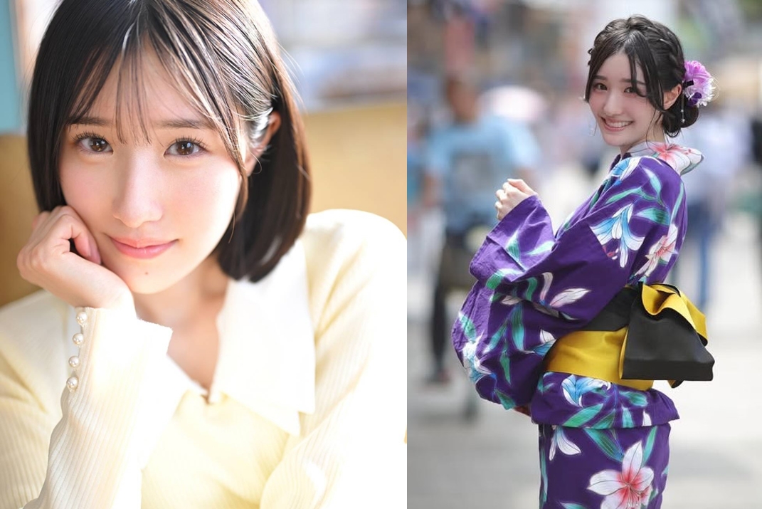 女大生青葉春即將在6月推出AV處女作，被片商以史上最強反差新人宣傳。（翻攝IG@harururu_oo）