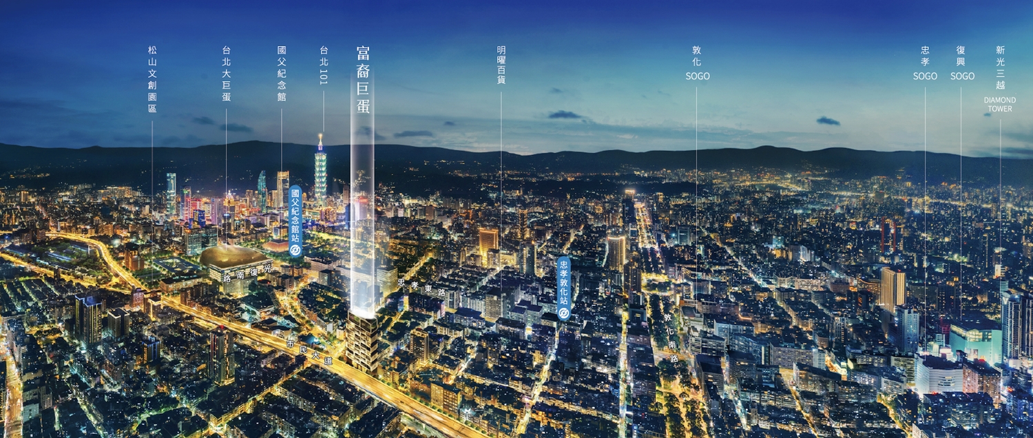 市中心土地稀有，忠孝·巨蛋商圈，【富裔巨蛋】規劃難得小坪數鋼骨精品宅1-2房。