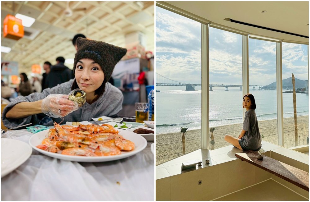 江祖平分享到釜山旅遊的照片。（翻攝江祖平臉書）