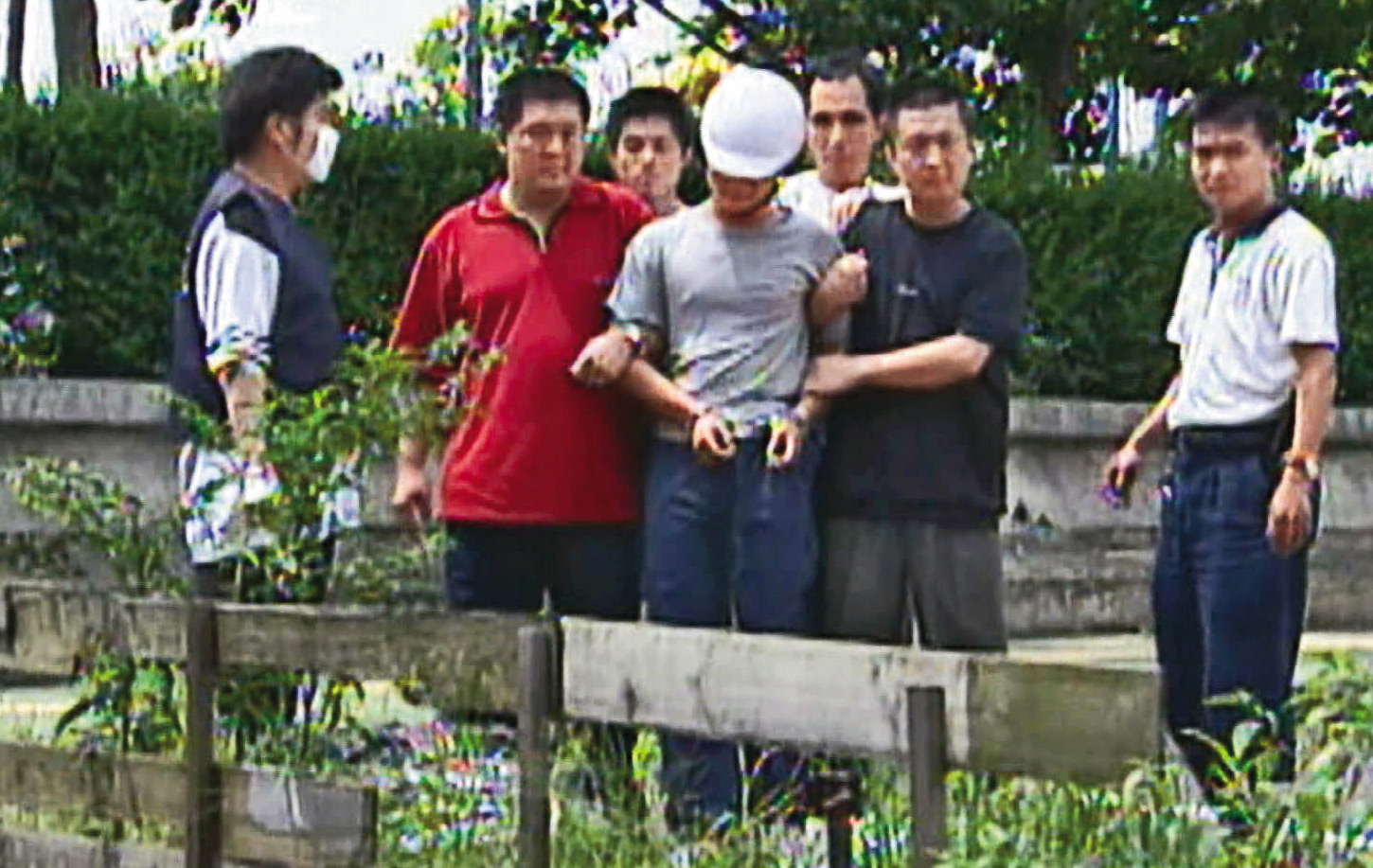 郭慶和殺死張女後，將屍體棄置在新北板橋五權公園附近草叢。（東森新聞提供）