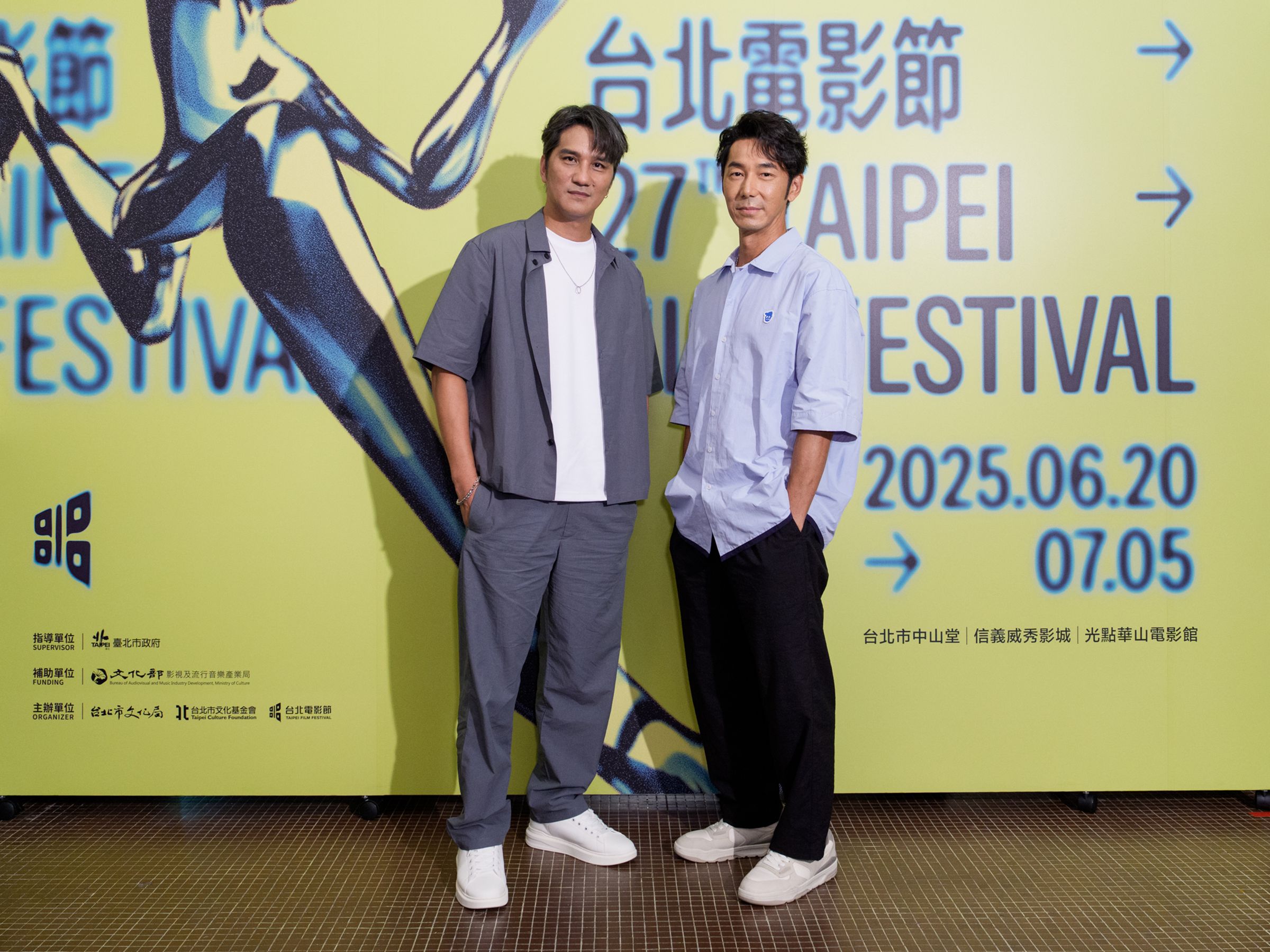 馬志翔(左),李李仁(右)在片中飾演上個世代想法的父執輩。(台北電影節提供)