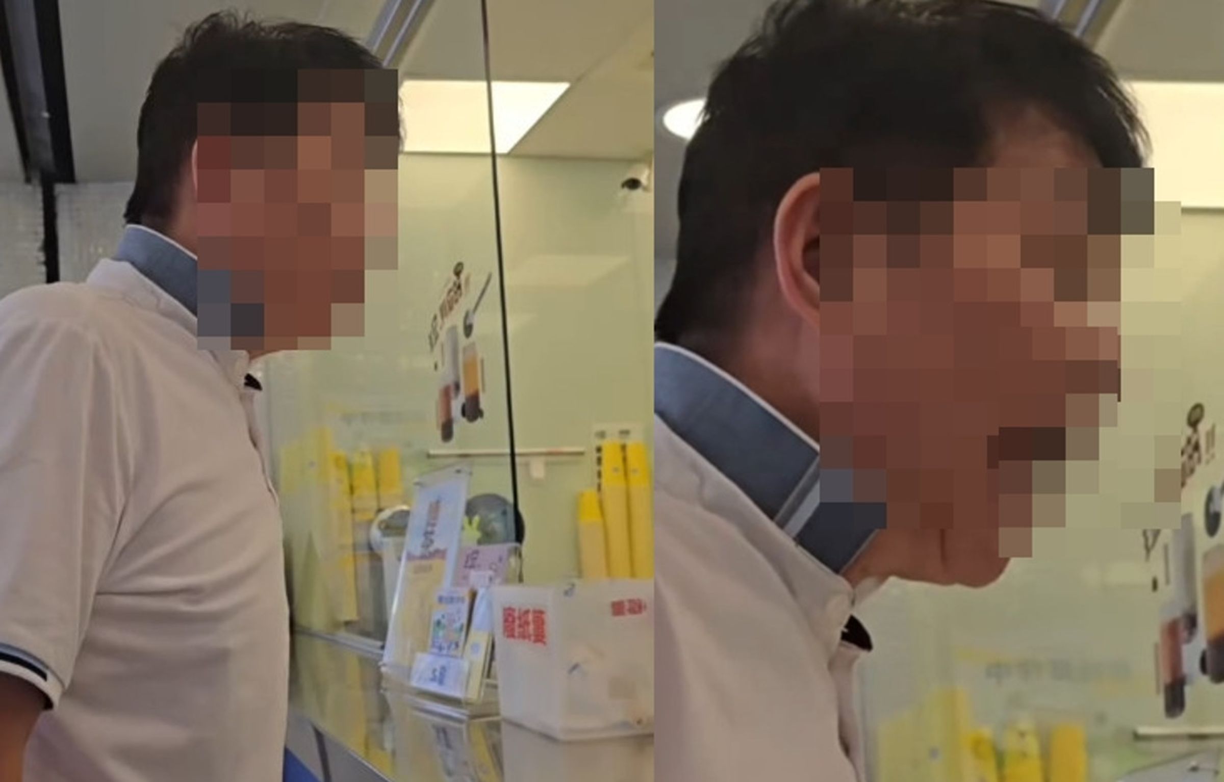 一名男顧客疑不滿被店員斜眼看,竟放話要找人撞死他。(翻攝threads@starstarfang1100)