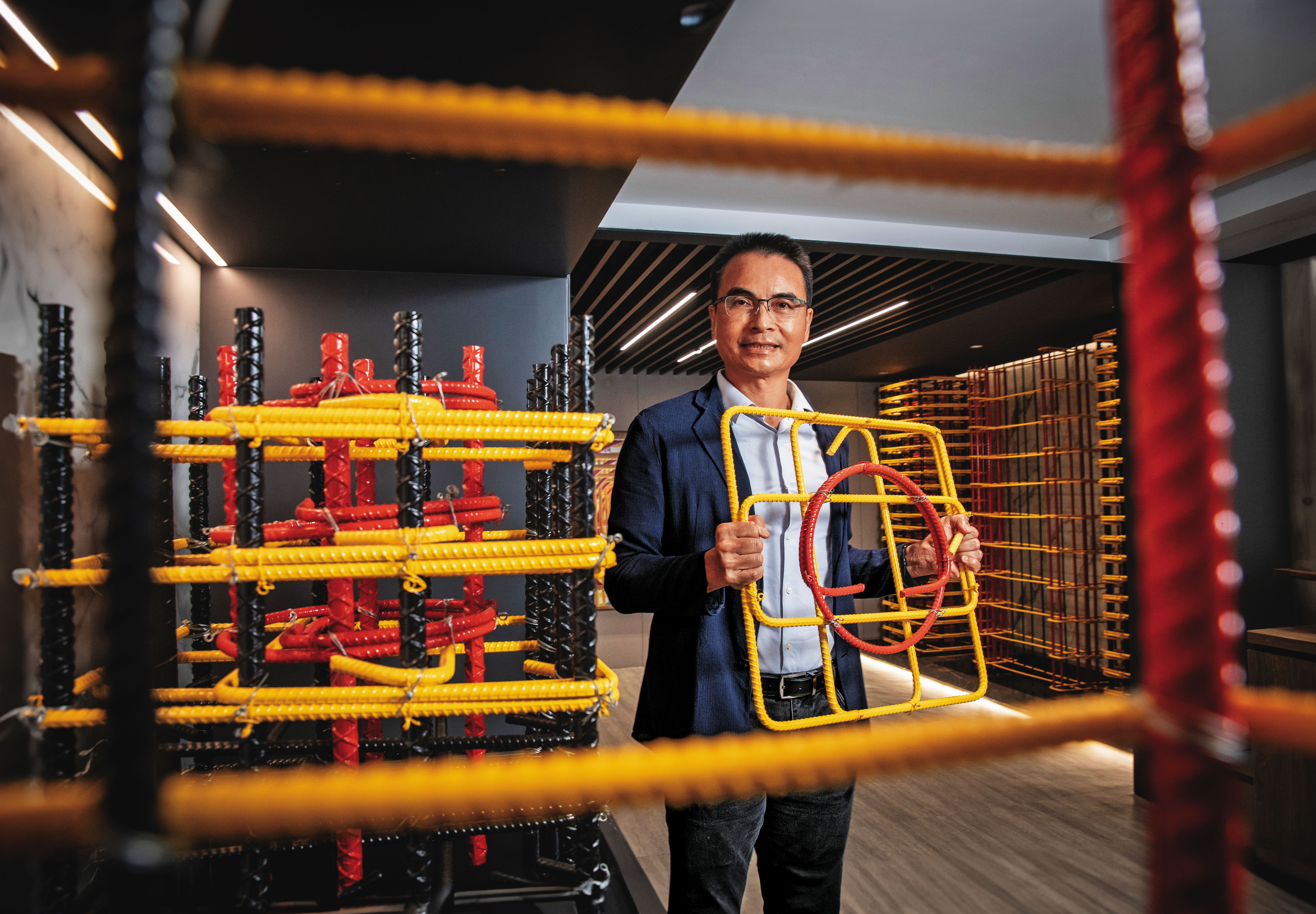 戴雲發投身結構安全「傳教」近20年，自研耐震強、一根到底的鋼筋工法。