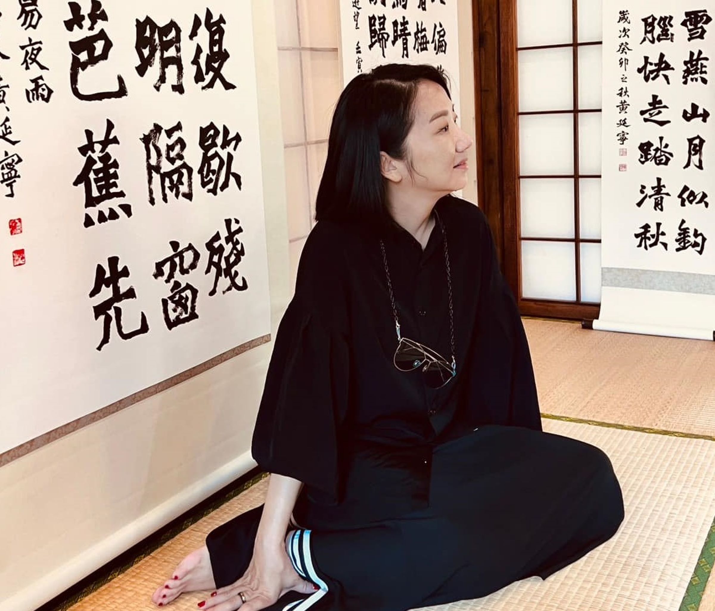 陶晶瑩的高中國文老師日前被染毒的外甥刺死後，她在臉書發文悼念。（翻攝自陶晶瑩臉書）