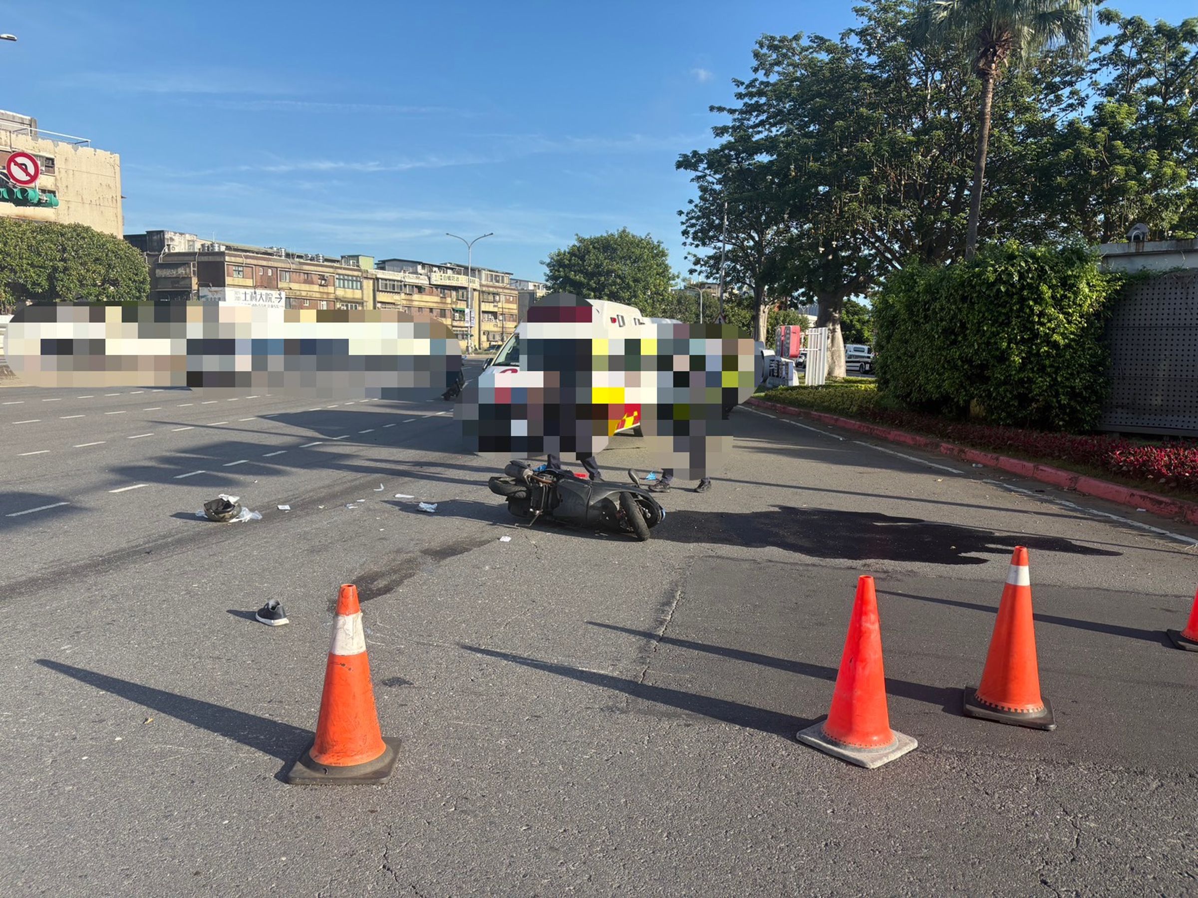 台北今天清晨發生死亡車禍。(警方提供)