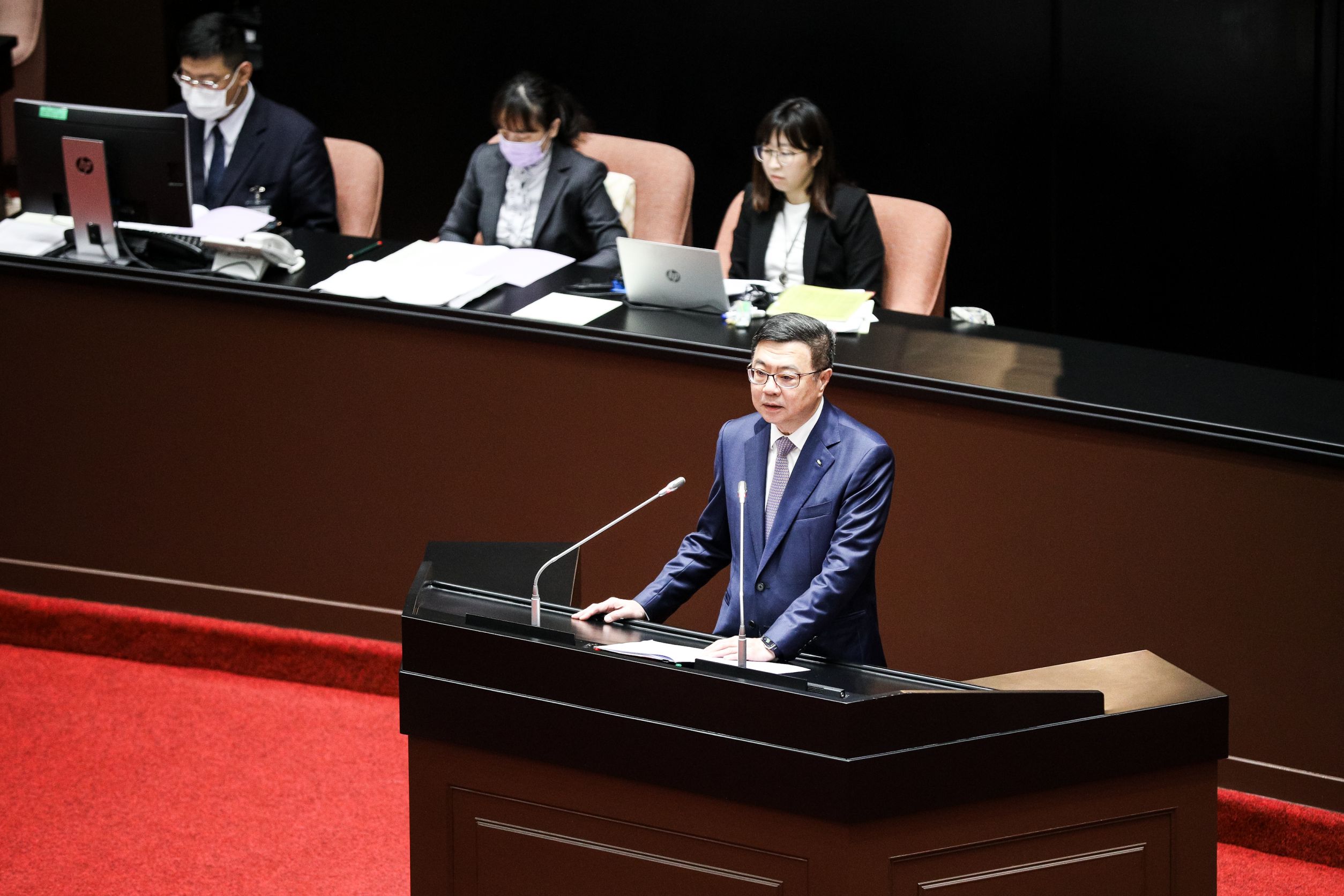 卓榮泰今日為國會職權修法覆議案赴立院說明。