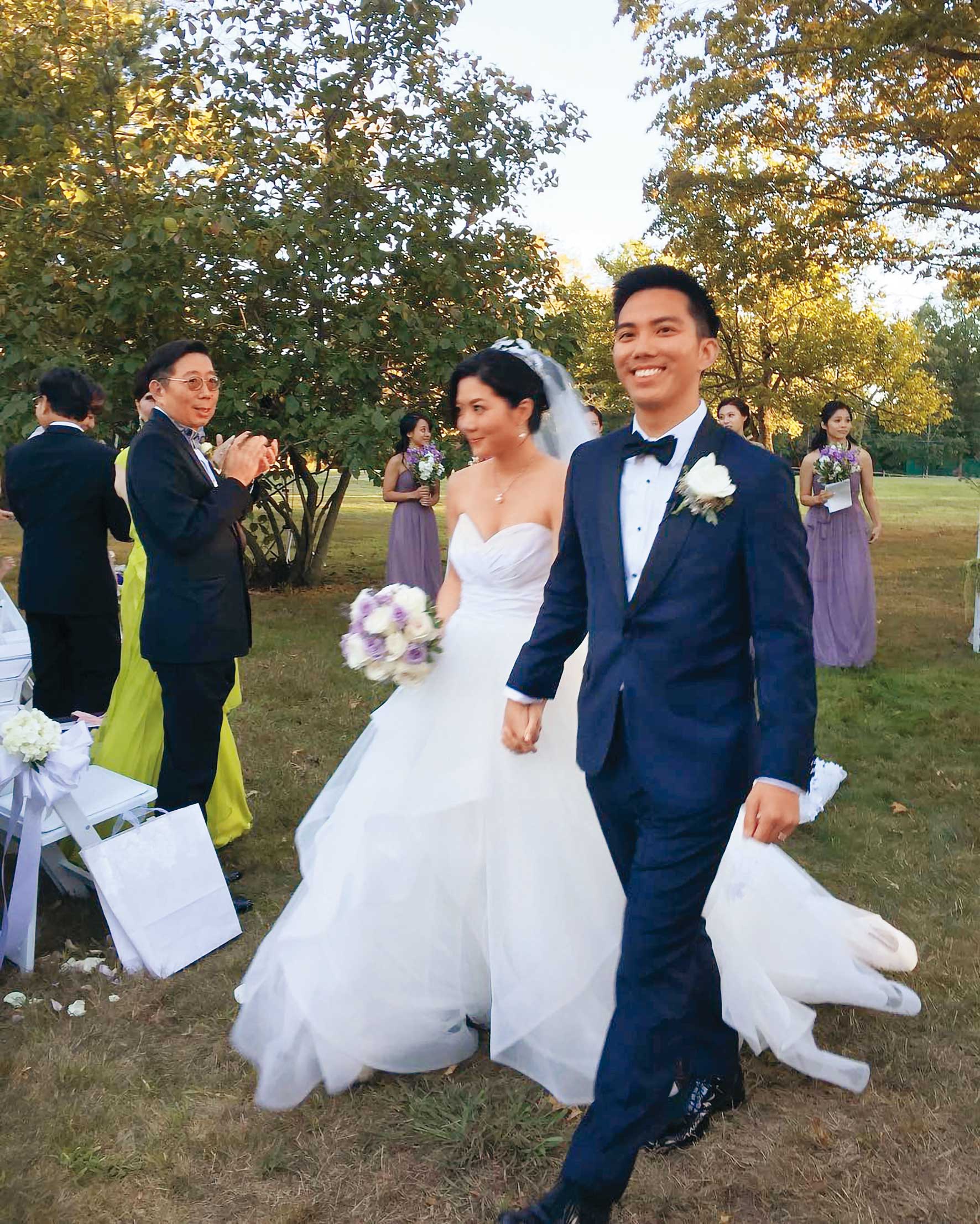 2016年周佳歐與蔡承媛在紐約舉辦婚禮，夫婦倆鶼鰈情深。（翻攝IG）