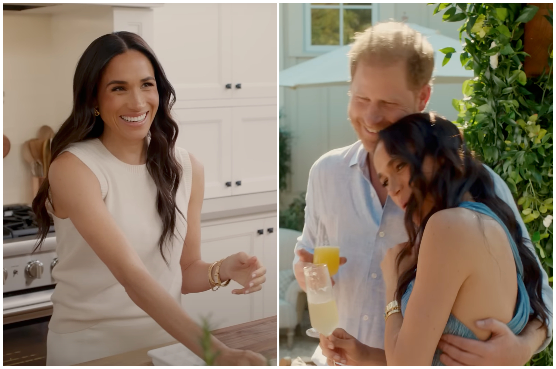 梅根推出全新個人秀，哈利王子也在預告片中短暫露臉。（翻攝Netflix）