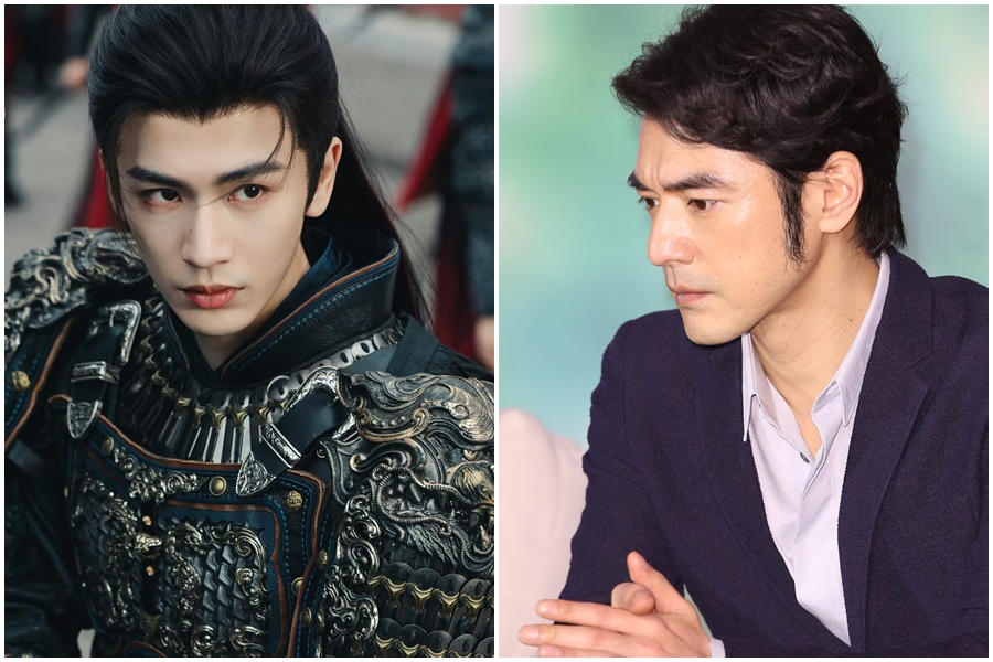 網友比較張凌赫、金城武顏值的貼文引發熱議。（翻攝逐玉微博、本刊資料照）