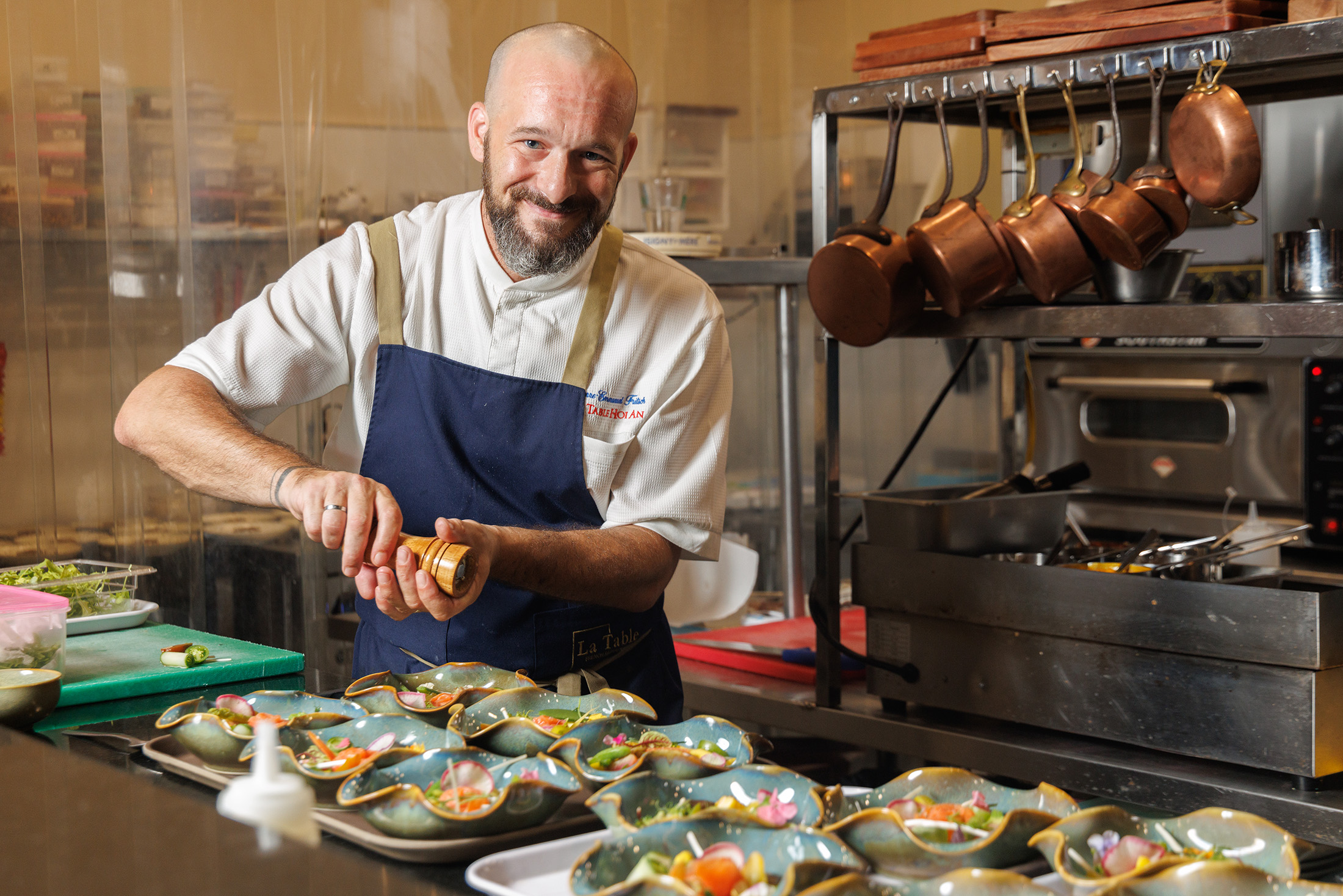 由南法主廚Pierre Emmanuel Fritsch主理的「La Table Hoi An」，透過法餐技巧與他對在地食材的理解，端出一道道只屬於越南獨有的法式料理。