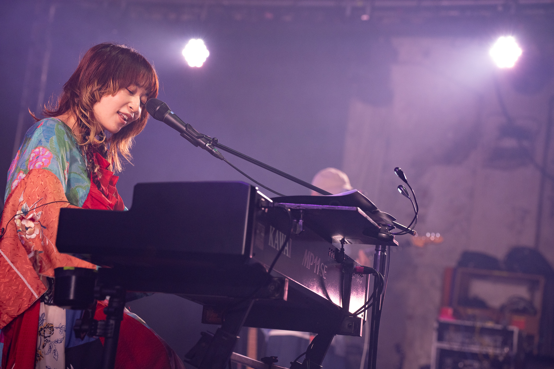 樋口愛抵台直奔餐廳吃小籠包，開心喊會再來台灣。（寬宏藝術提供）