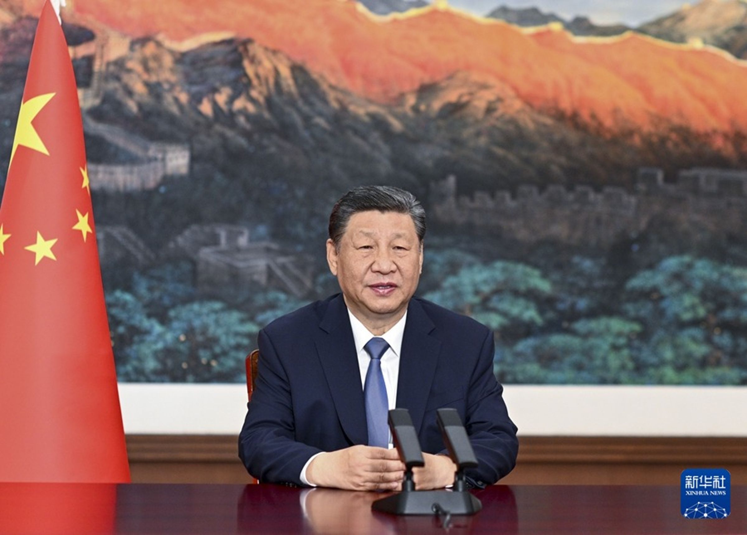《金融時報》:習近平說「美國慫恿我攻台灣,我不會上當」。(翻自《新華社》資料照)