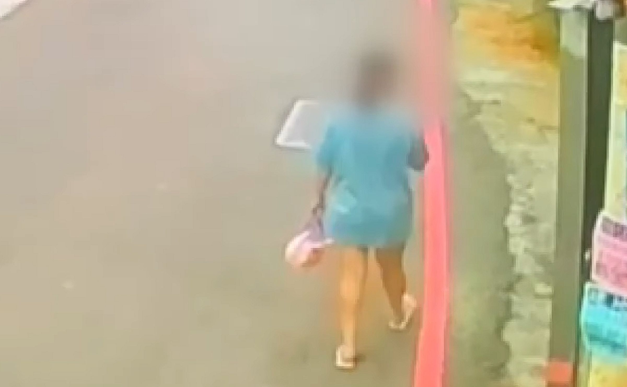 台中一名女大生遭駱姓少年砍死，目擊者透露2人原本在談判，女方疑似向男方哭喊「對不起」，男方仍持刀痛下殺手。（翻攝畫面）